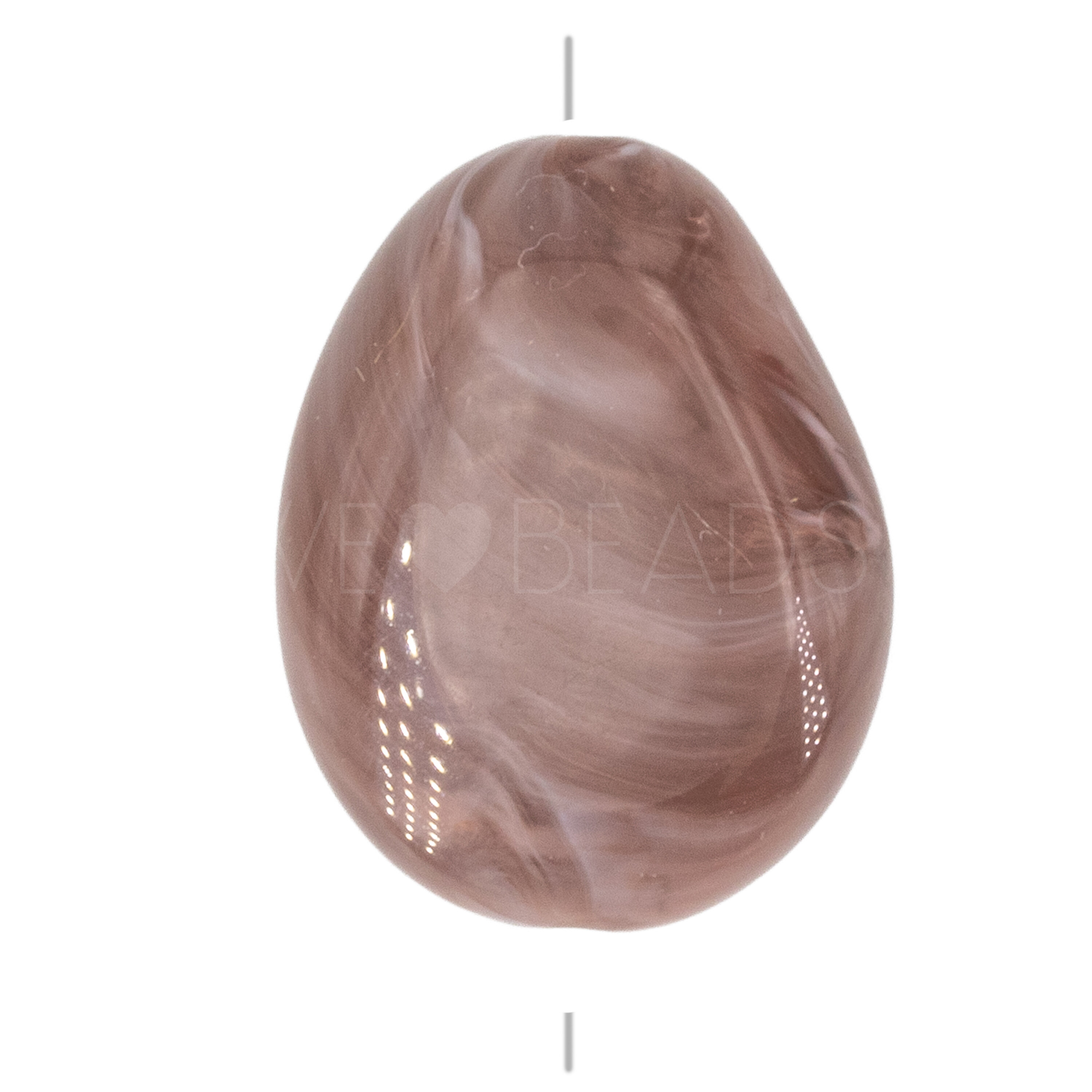 22x17 Perle Barock in nebel lila