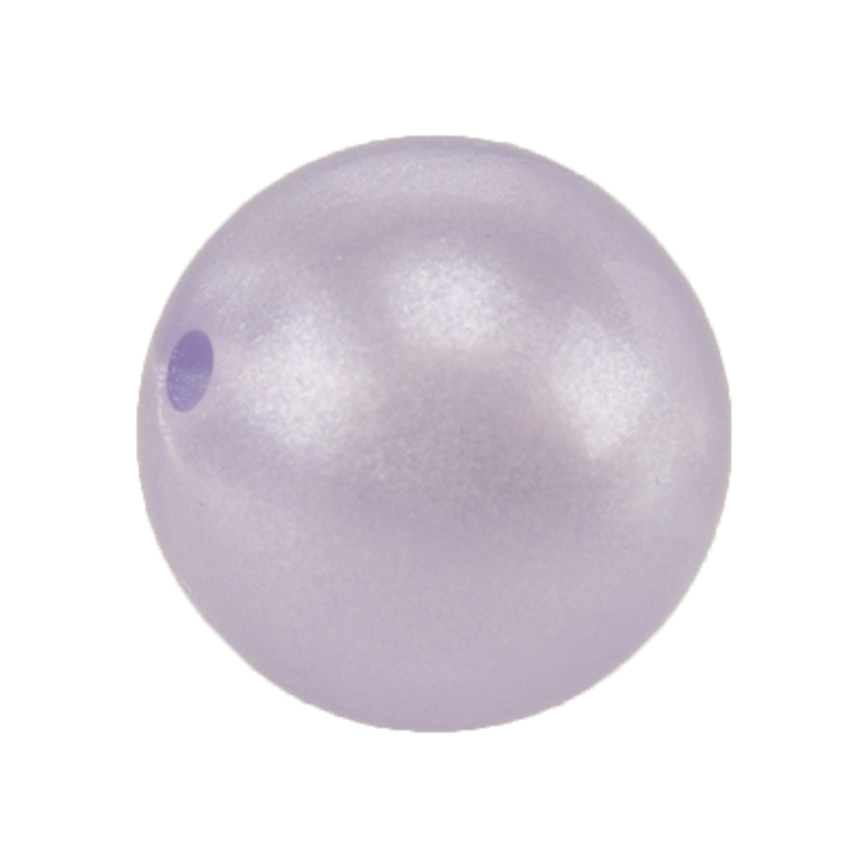 10mm Rundperle in  lila  Seide