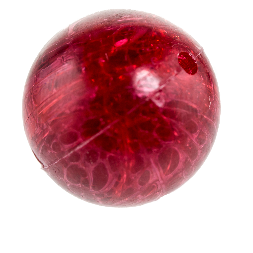 16mm Roundbead in Red Crystal Crash