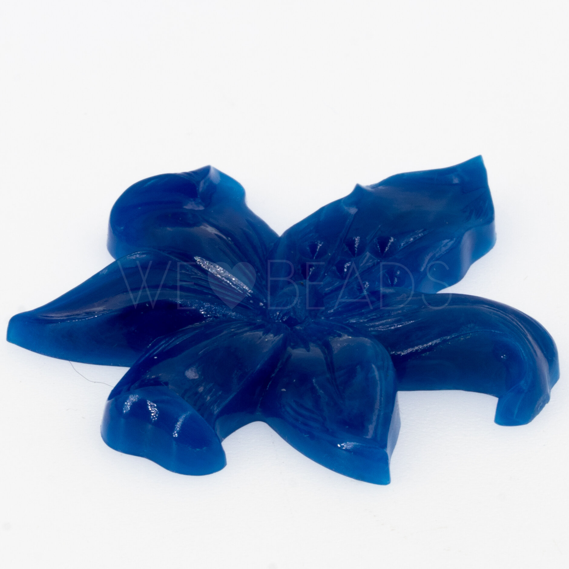49mm Flower Cabochon in blue