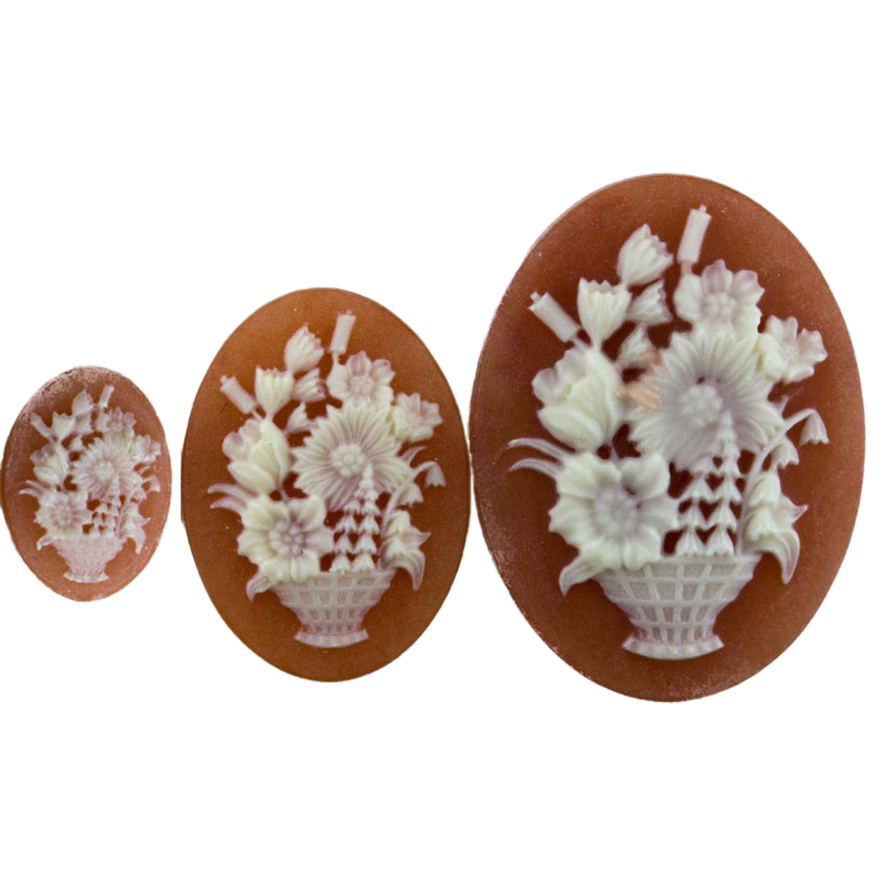 18x13 Kamee oval in Karneol / Elfenbein