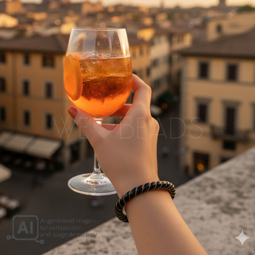  Round Bracelet in black