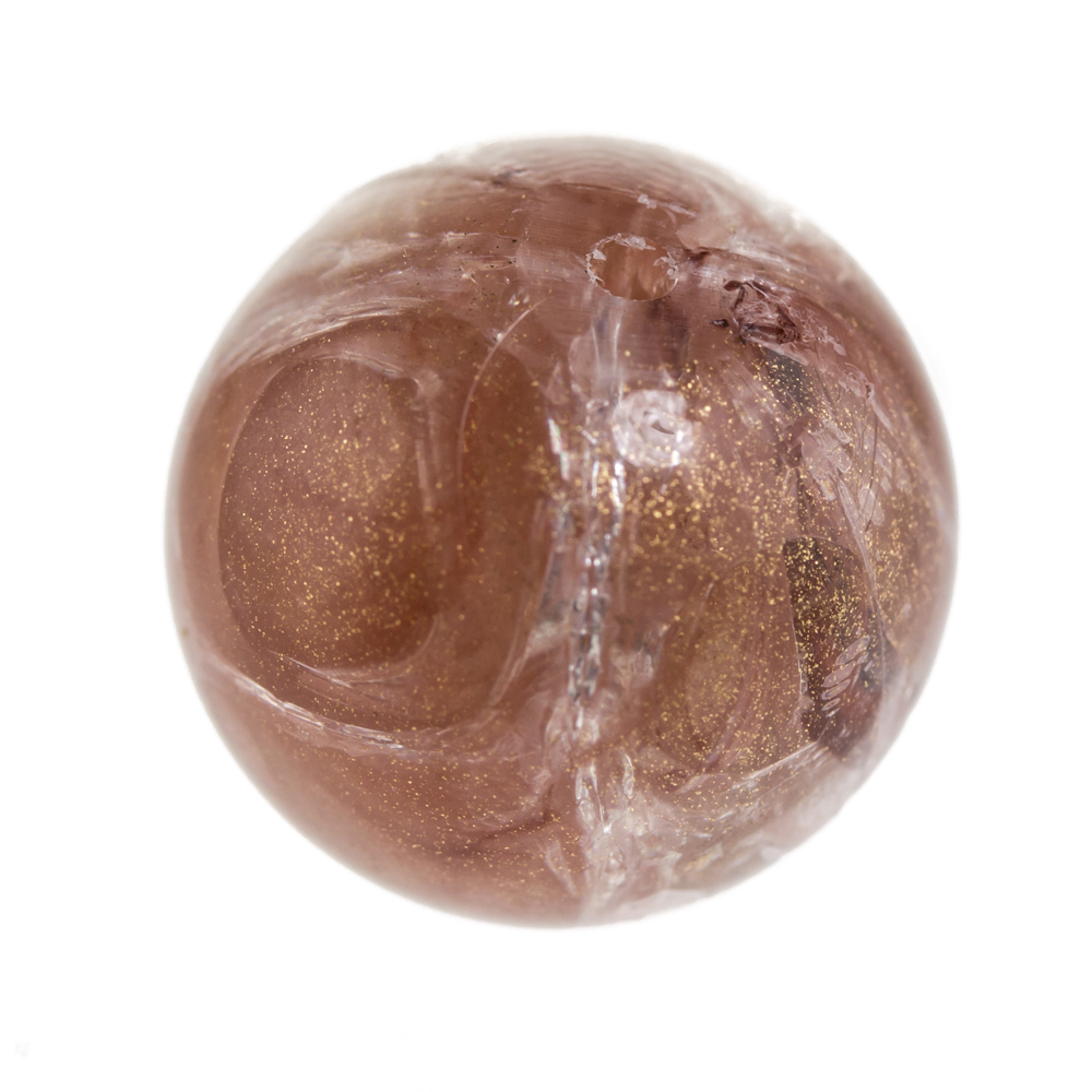 16mm Rundperle in  Rosébronze Crash