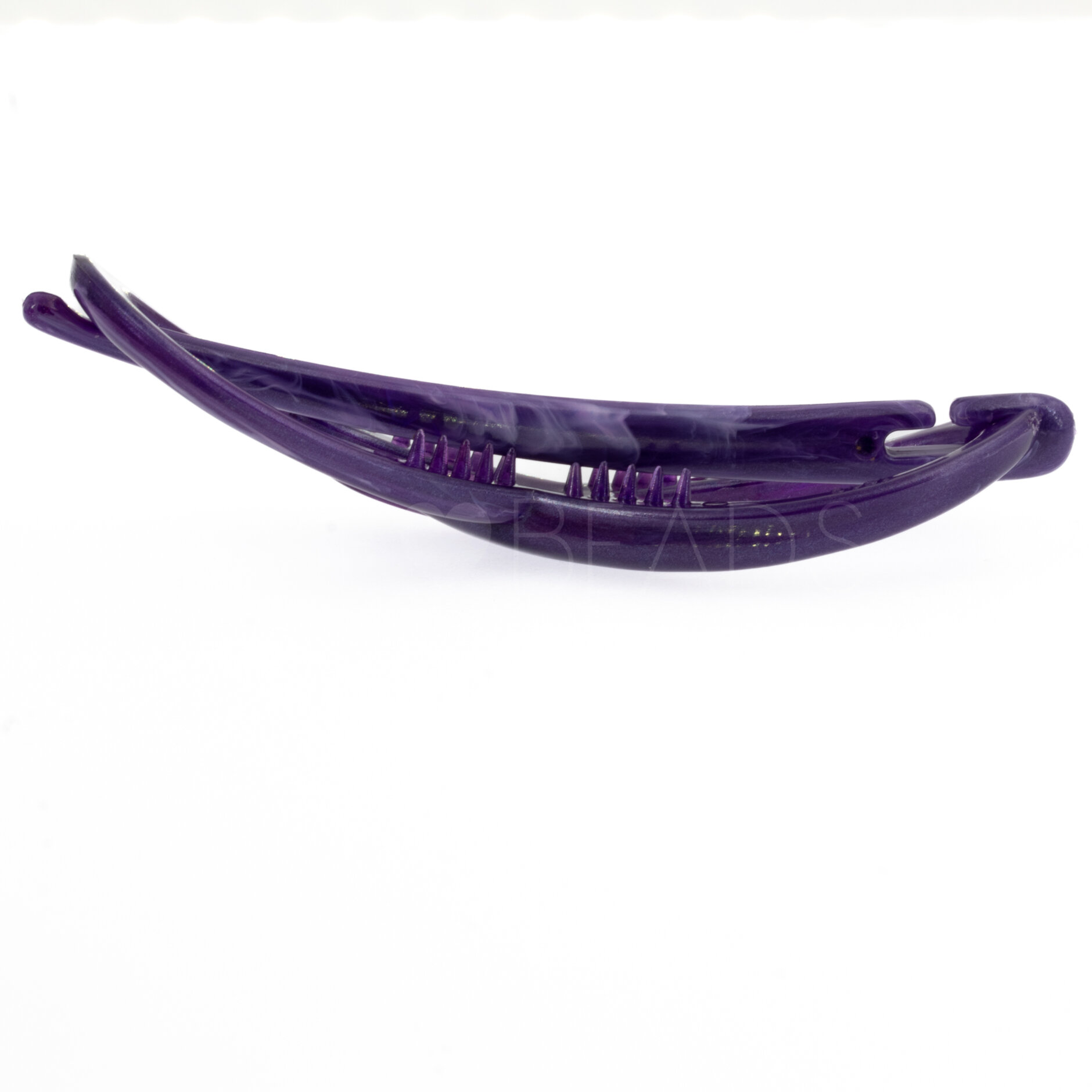 Libellenspange in lila Marmor, Seide, medium