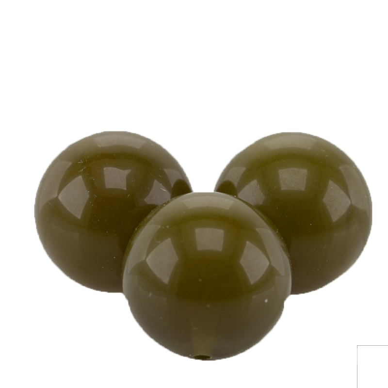 12mm Rundperle in  nordsee petrol Opal