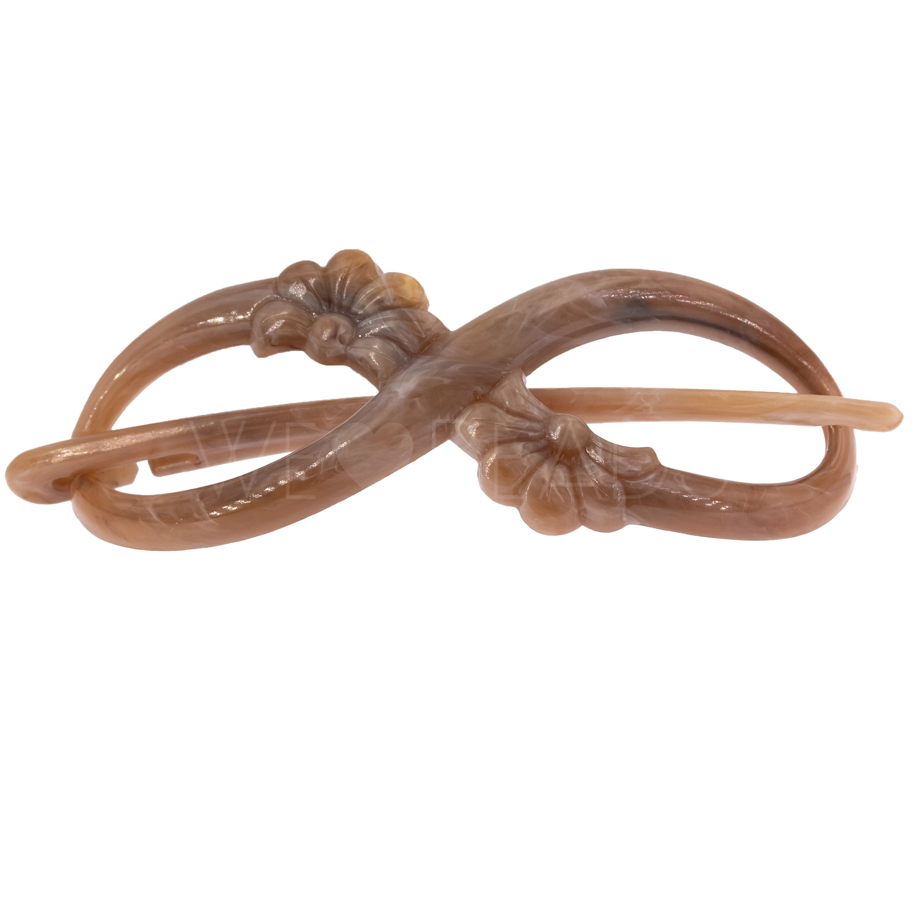 Dragonfly clip  in sandstone beige Marbled, medium