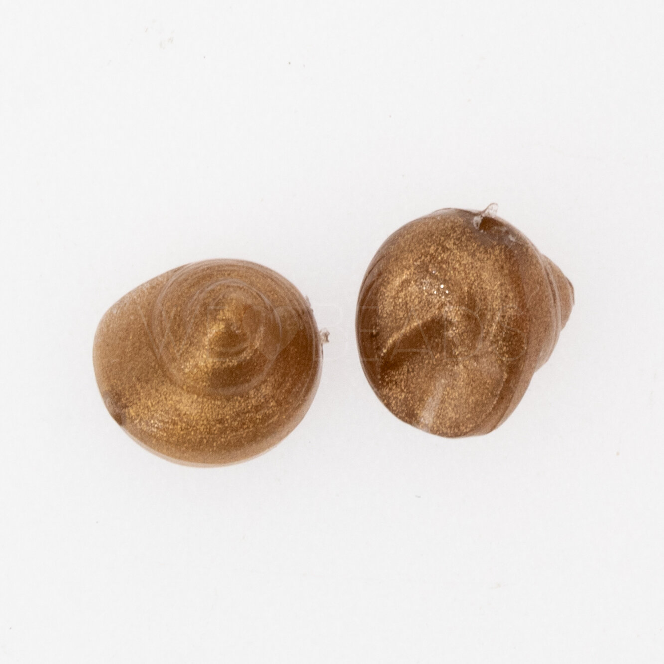 9mm Muschel Perle in goldbasis