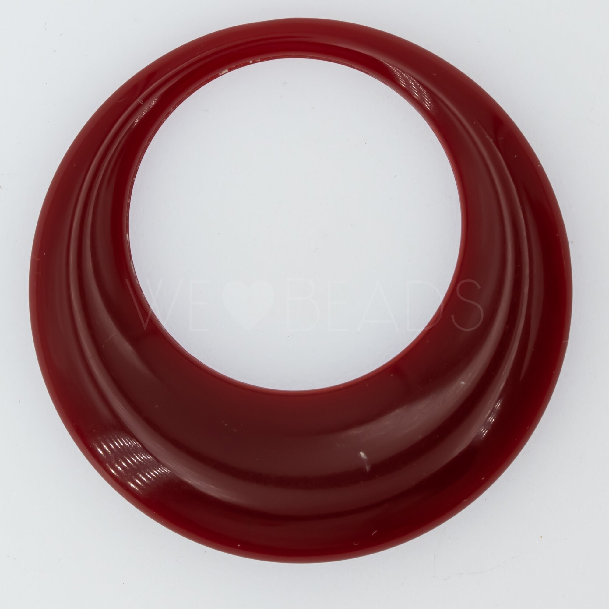 44mm Round Ring in blood red