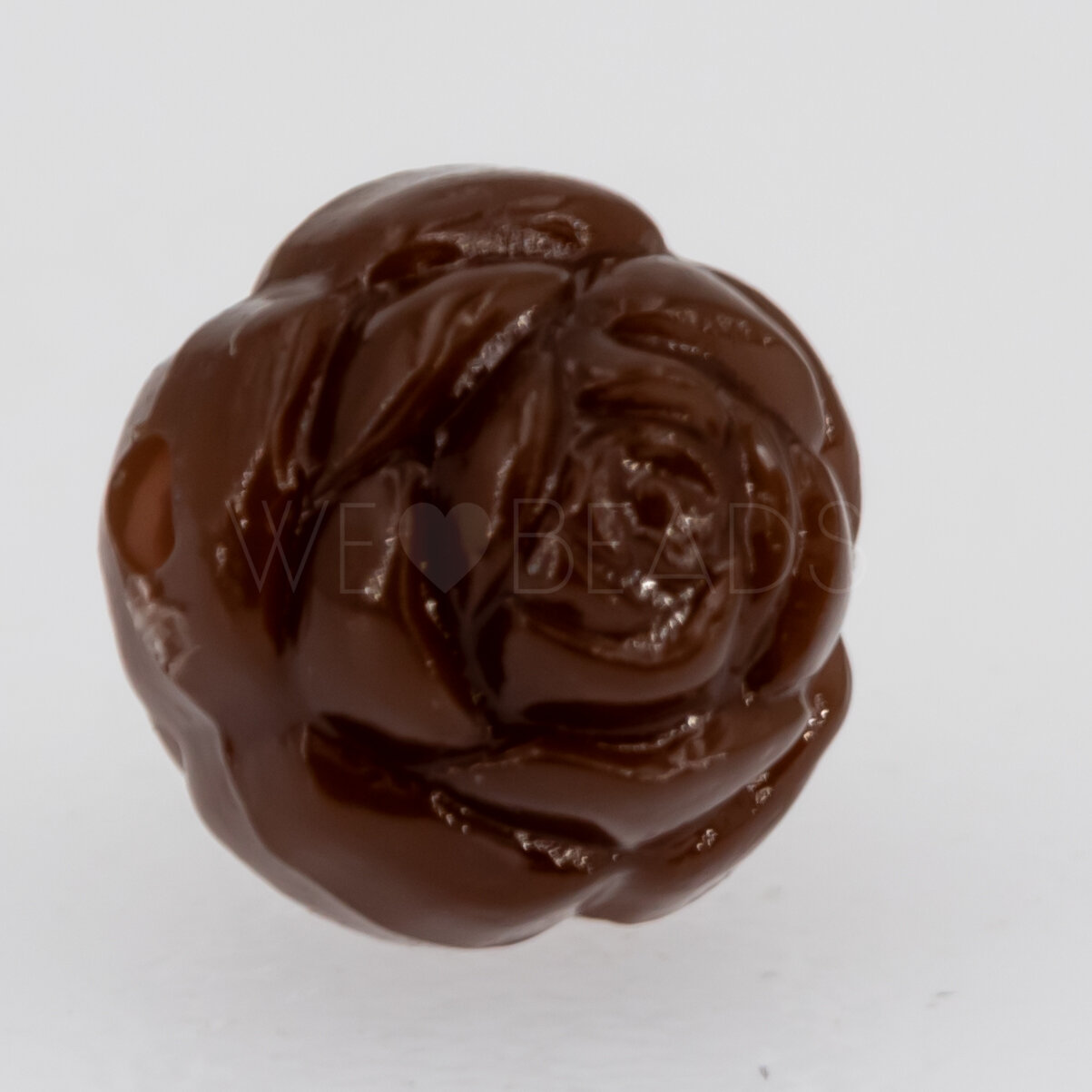 6mm Rose Perle in braun