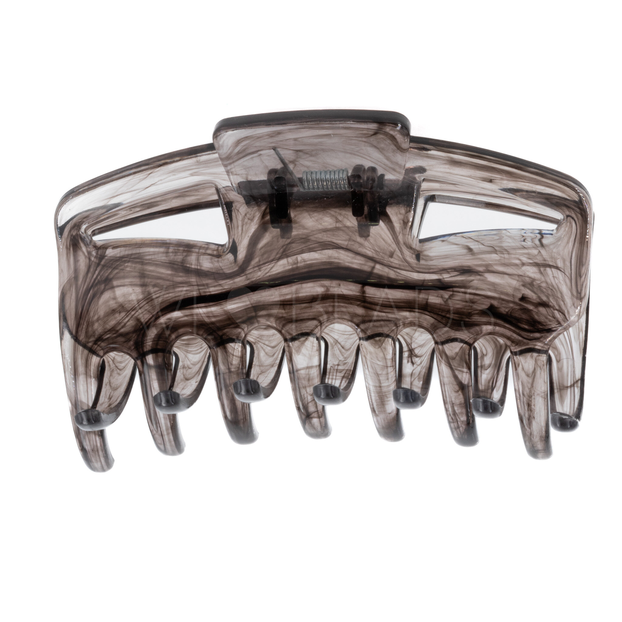 Haarklammer in rauchgrau in medium