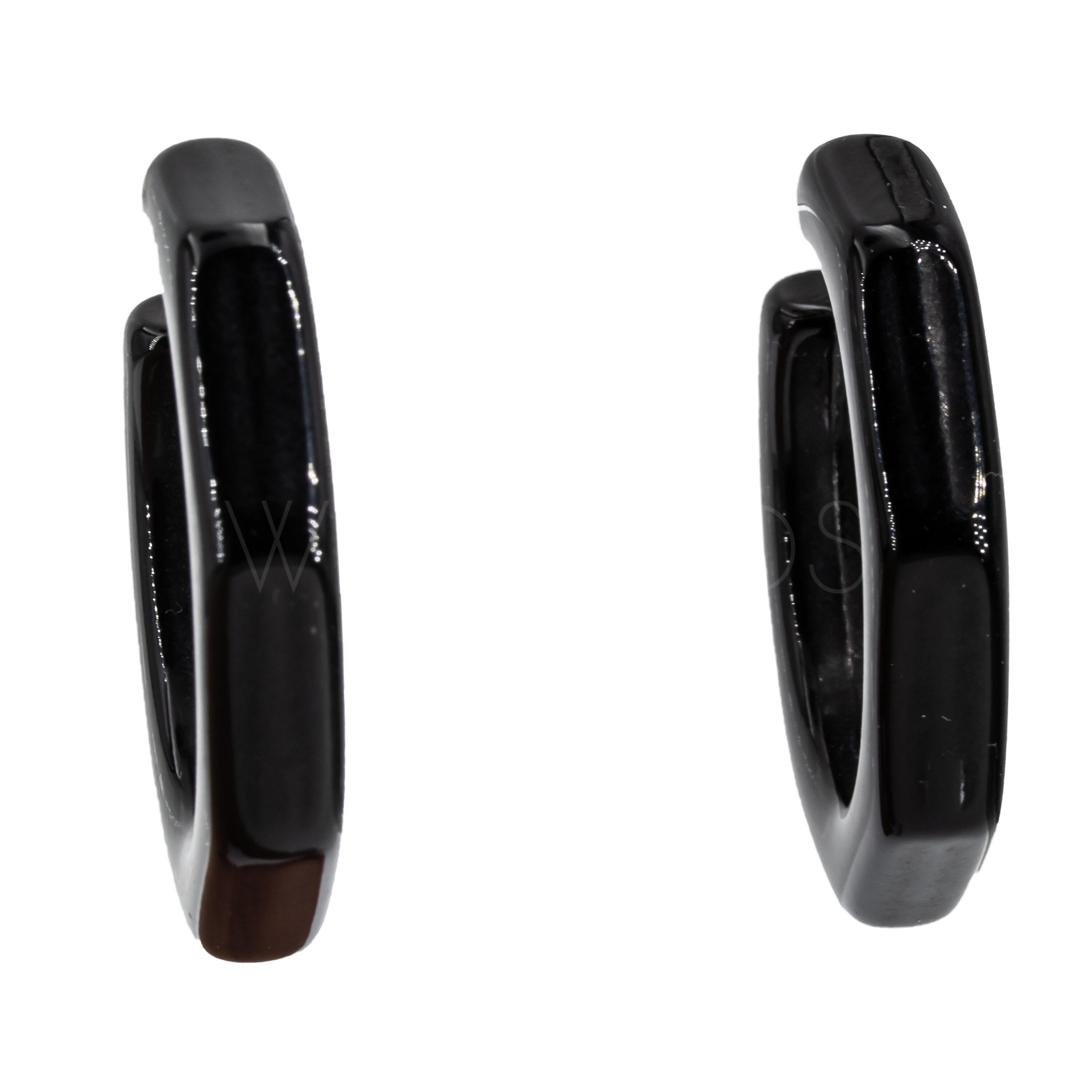 32mm Hexagon Hoop in black