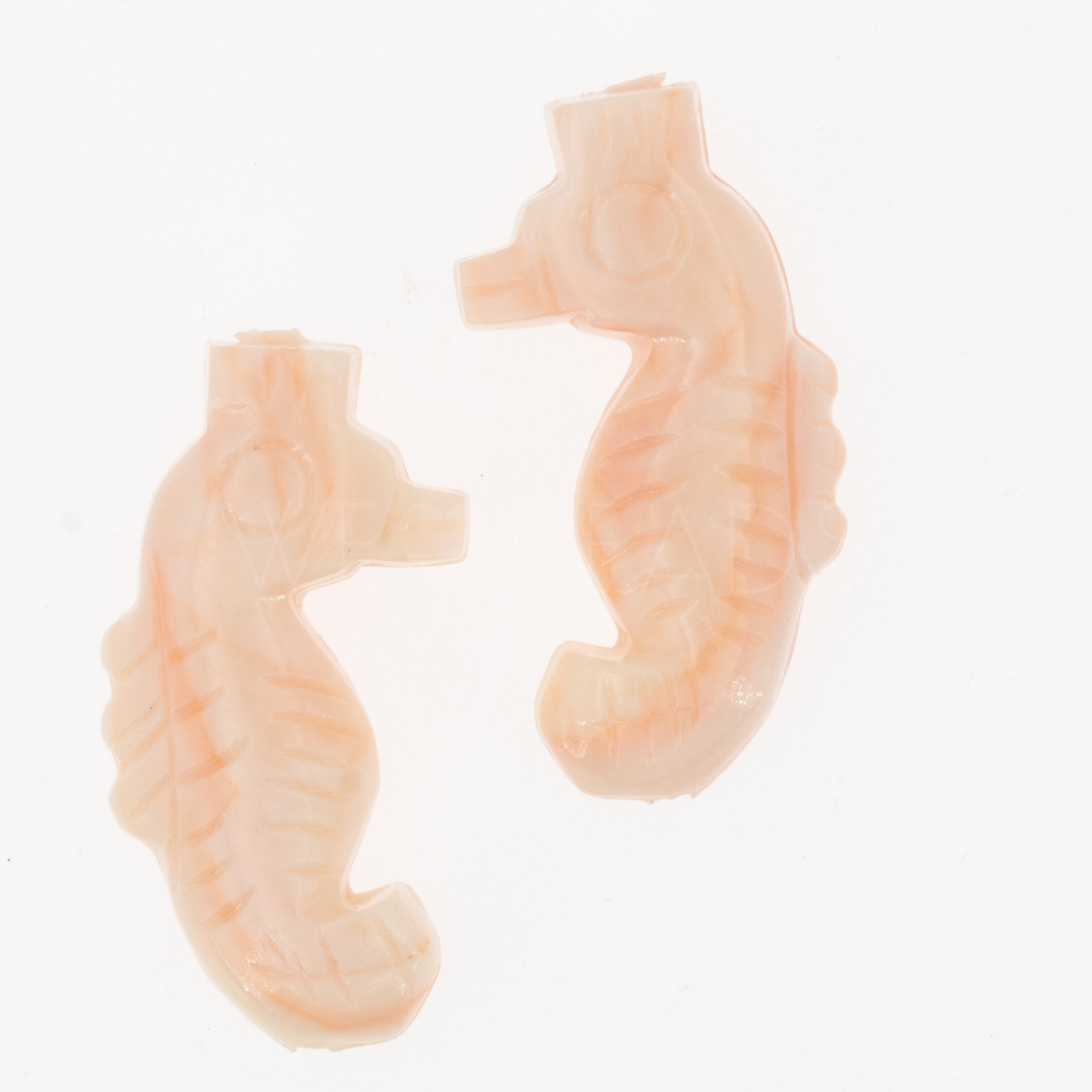 seahorse Beads in Seashell pink