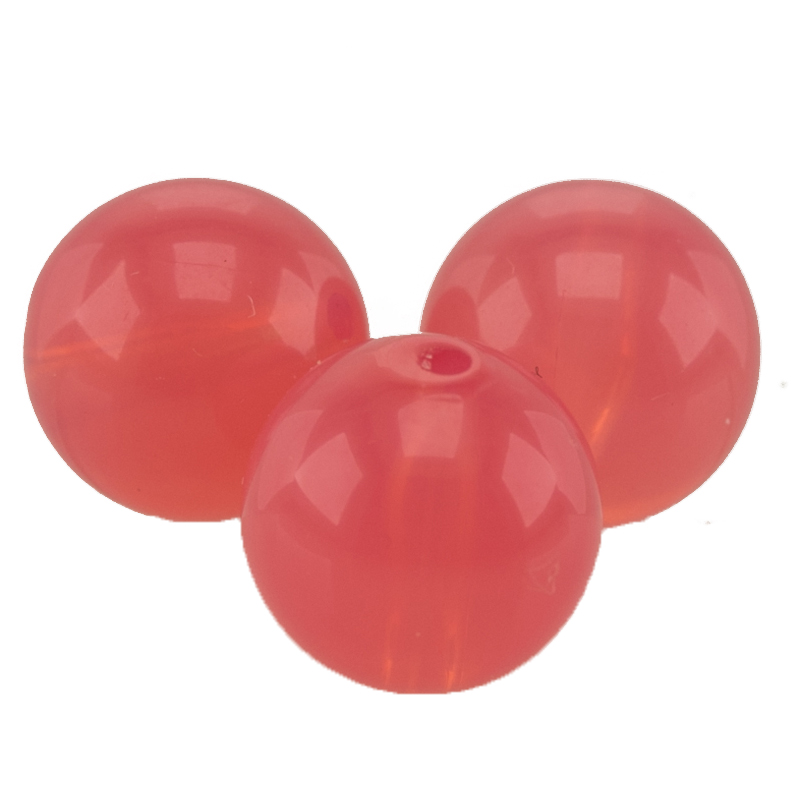 10mm Roundbead in azalea red Opal