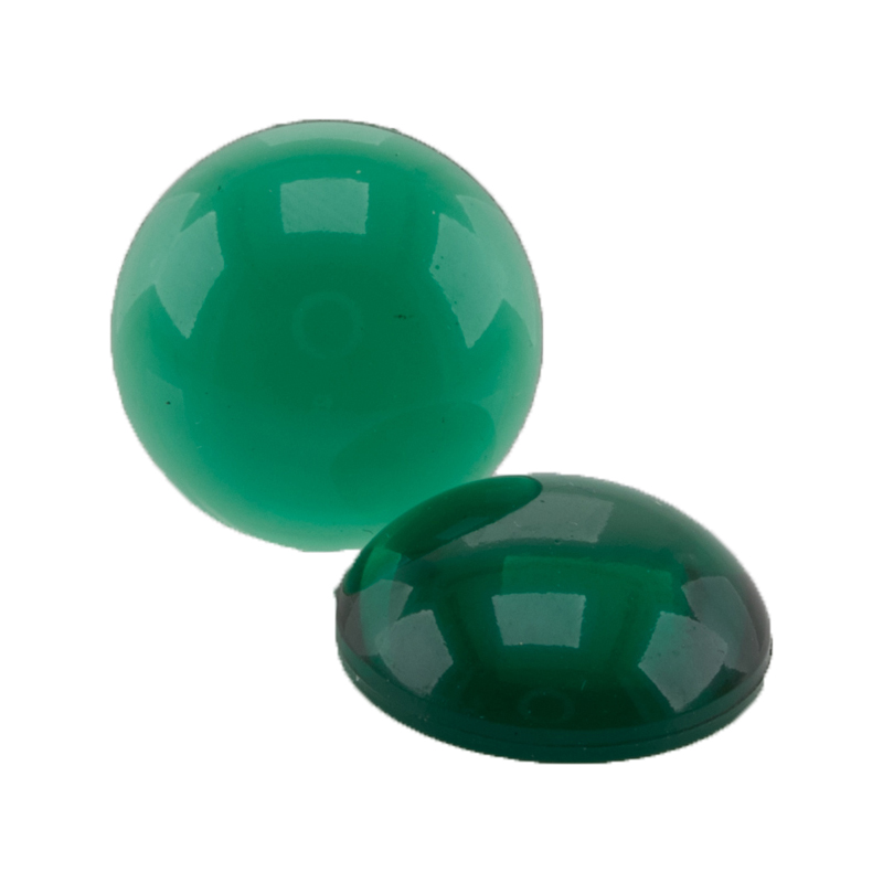 15mm Cabochon Rund in grün