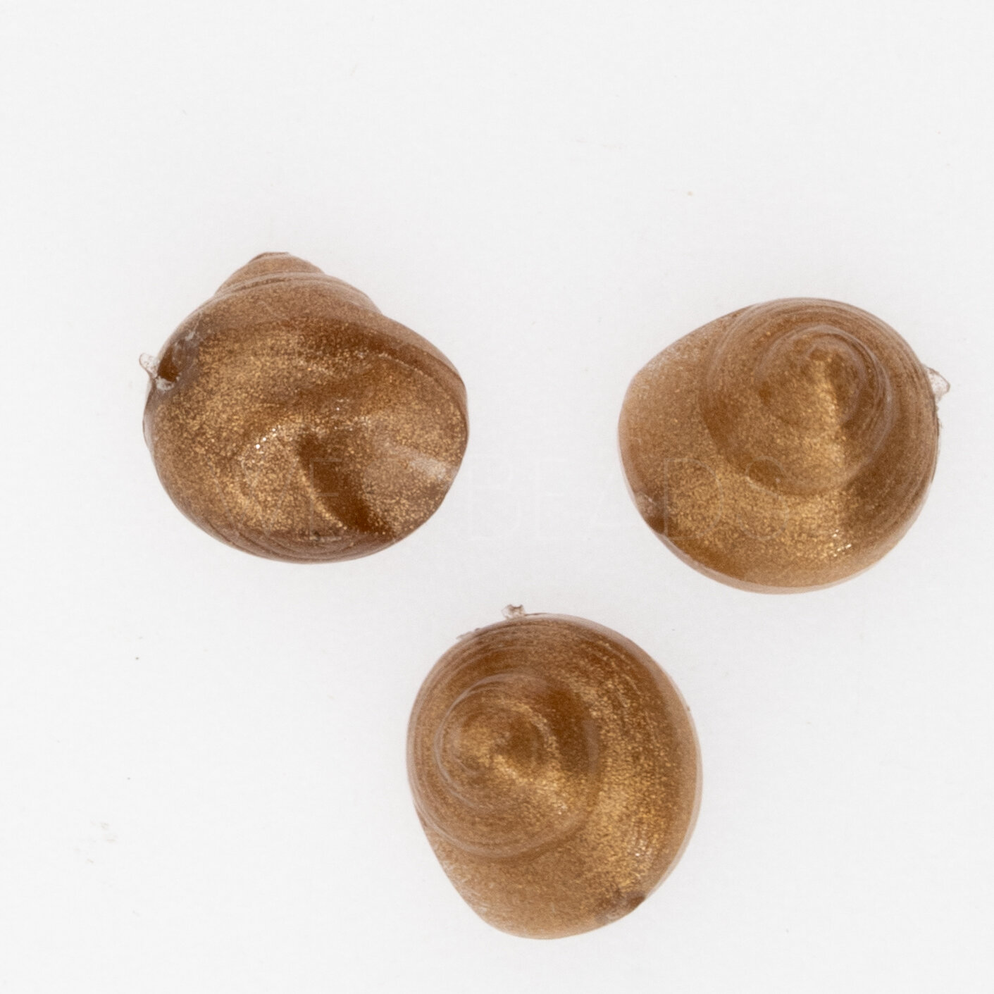 9mm Muschel Perle in goldbasis