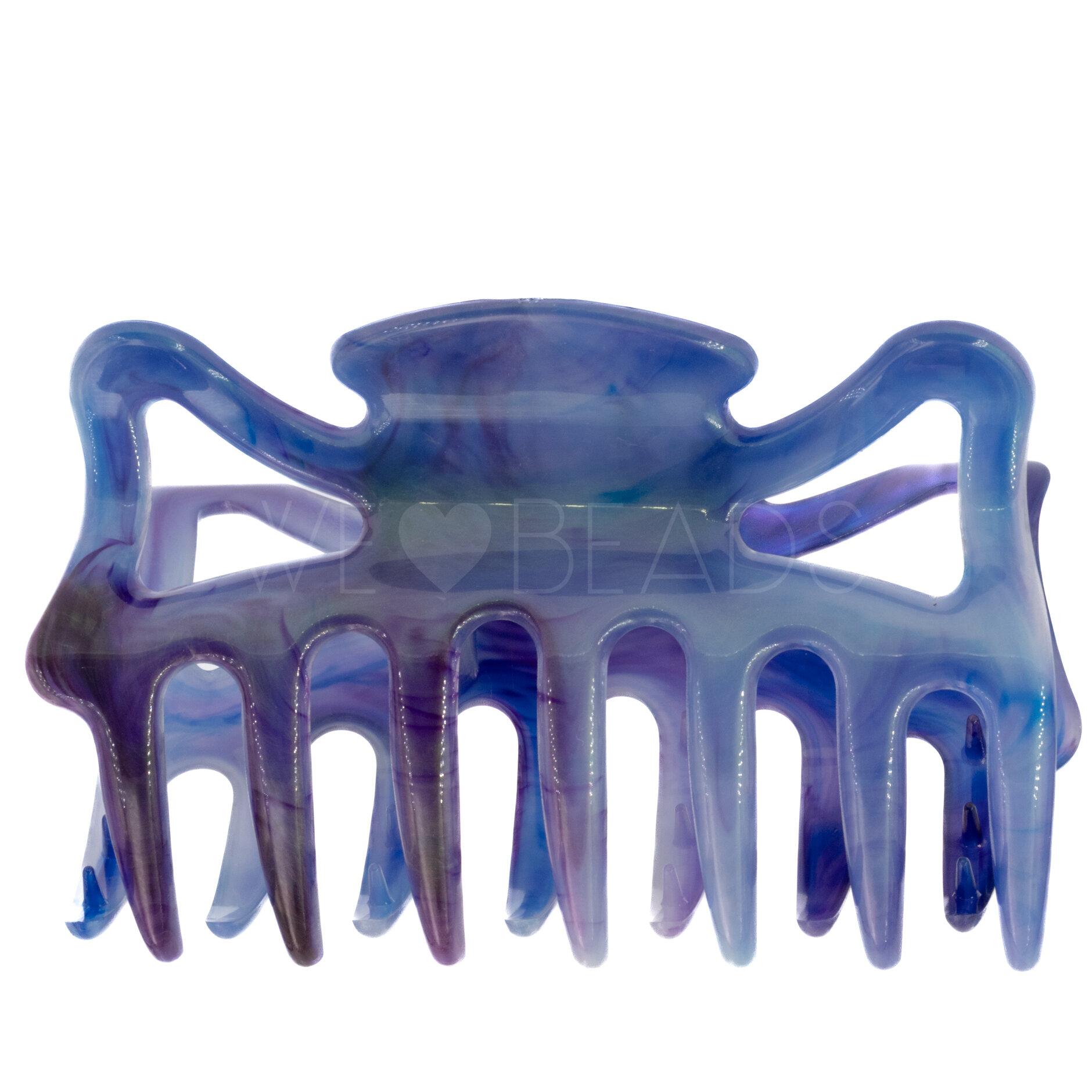 Haarklammer in blau aurora (Large)