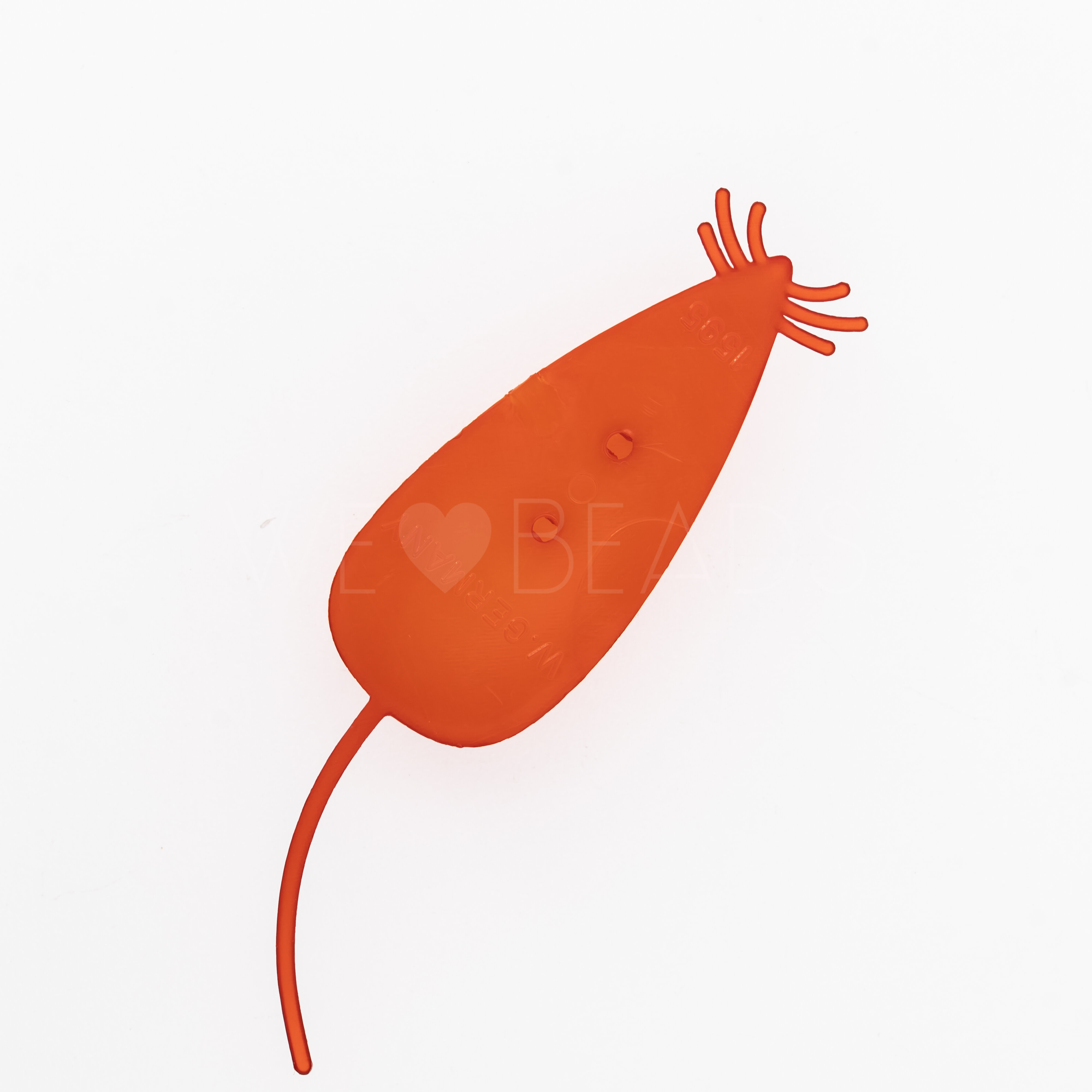 68mm Maus Cabochon in mango orange