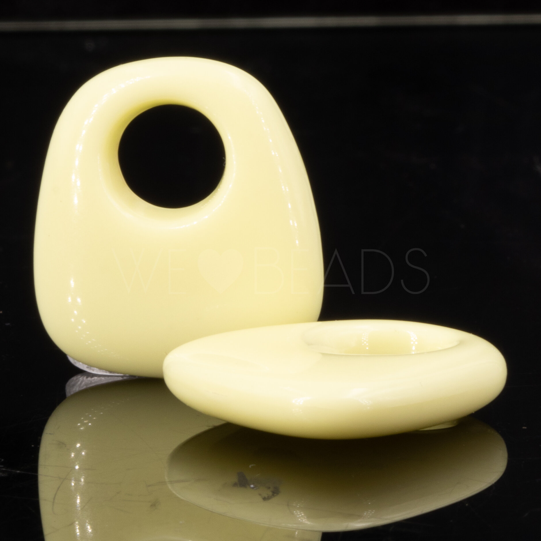 23x21 Trapezium Charm in powder yellow