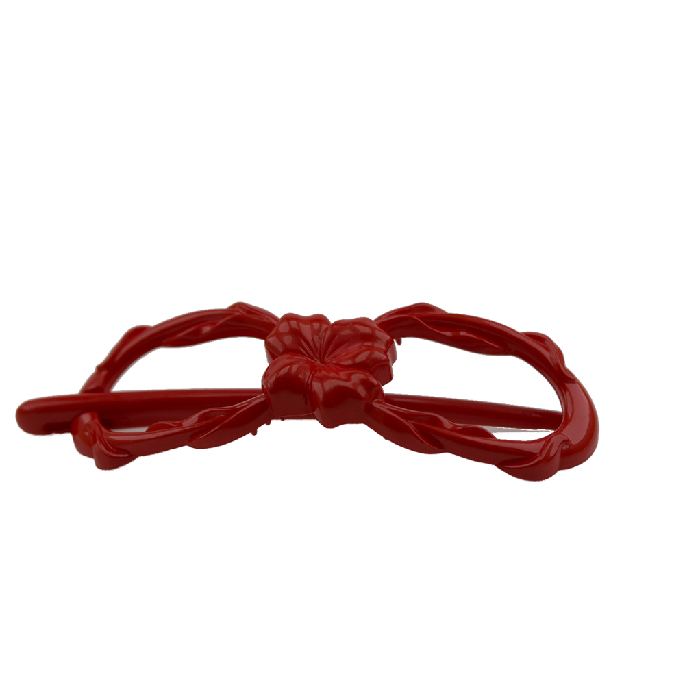 Libellenspange in rot Satt, Large