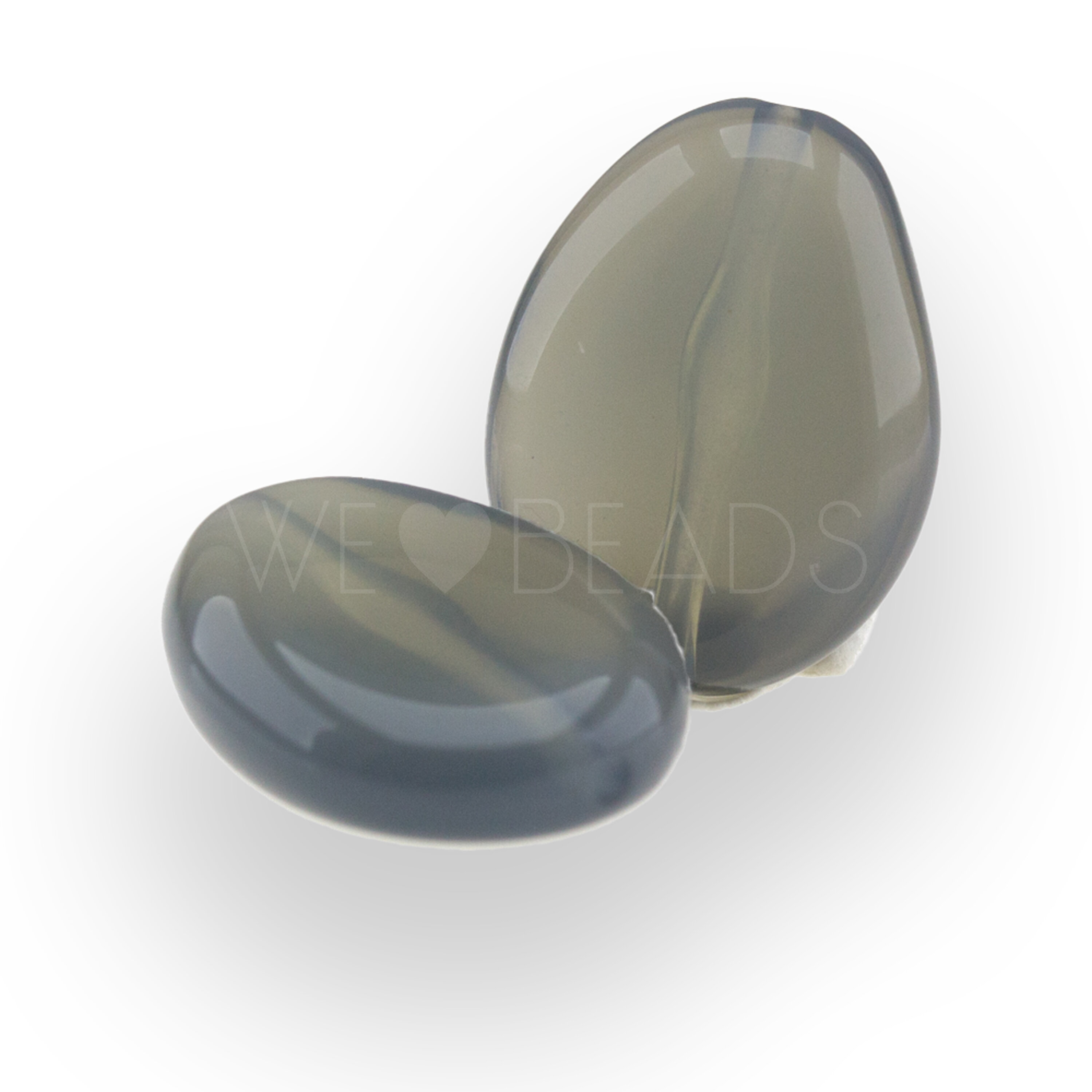 18x14 Perle Barock in quarzgrau 