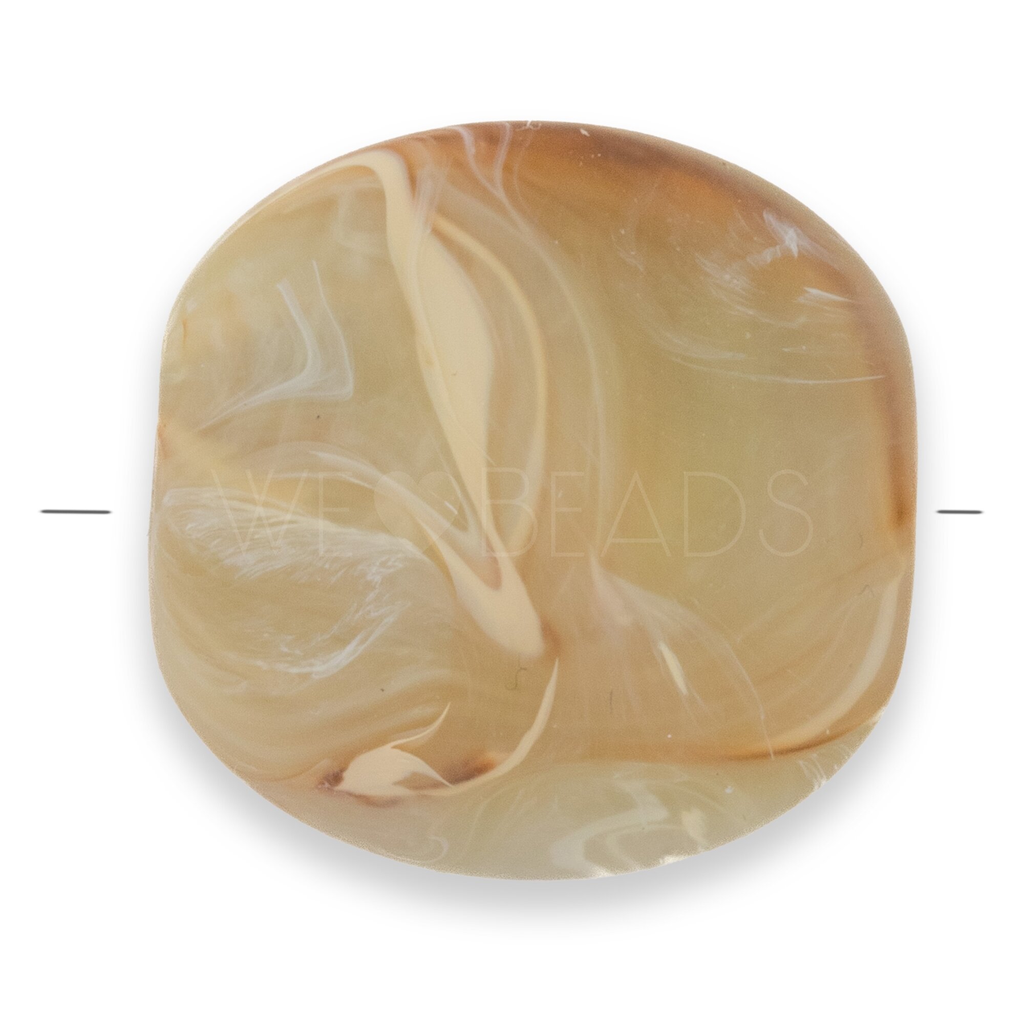 25mm Kissen  Perle in grünbraun