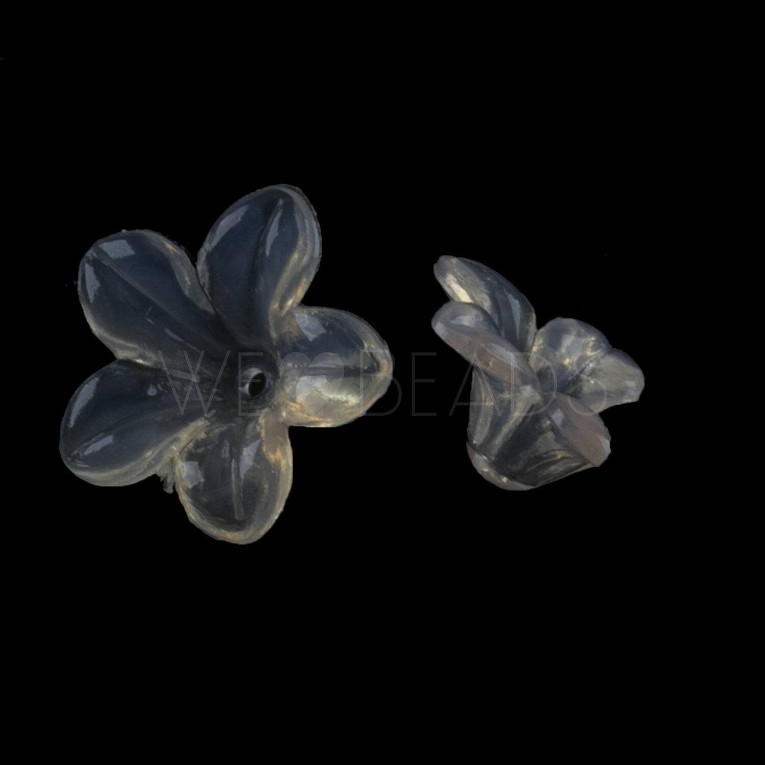 14mm Flower Beads in angelskin