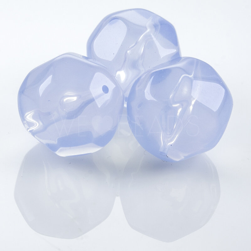 24mm Perle Barock in dunst blau 