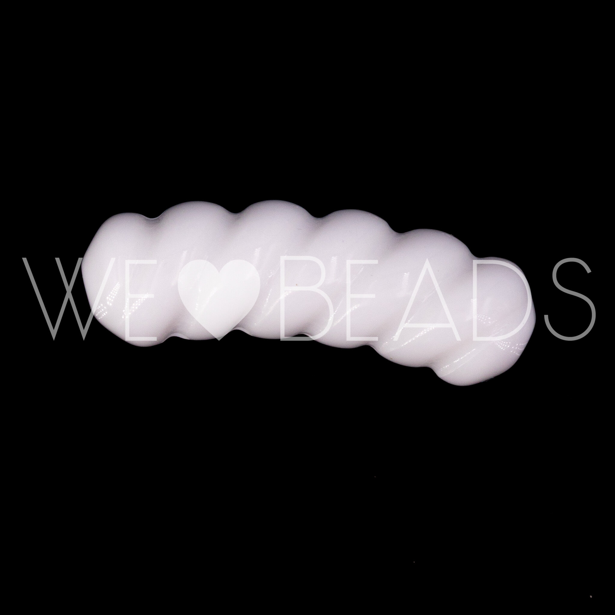  tube Beads in white Opaque