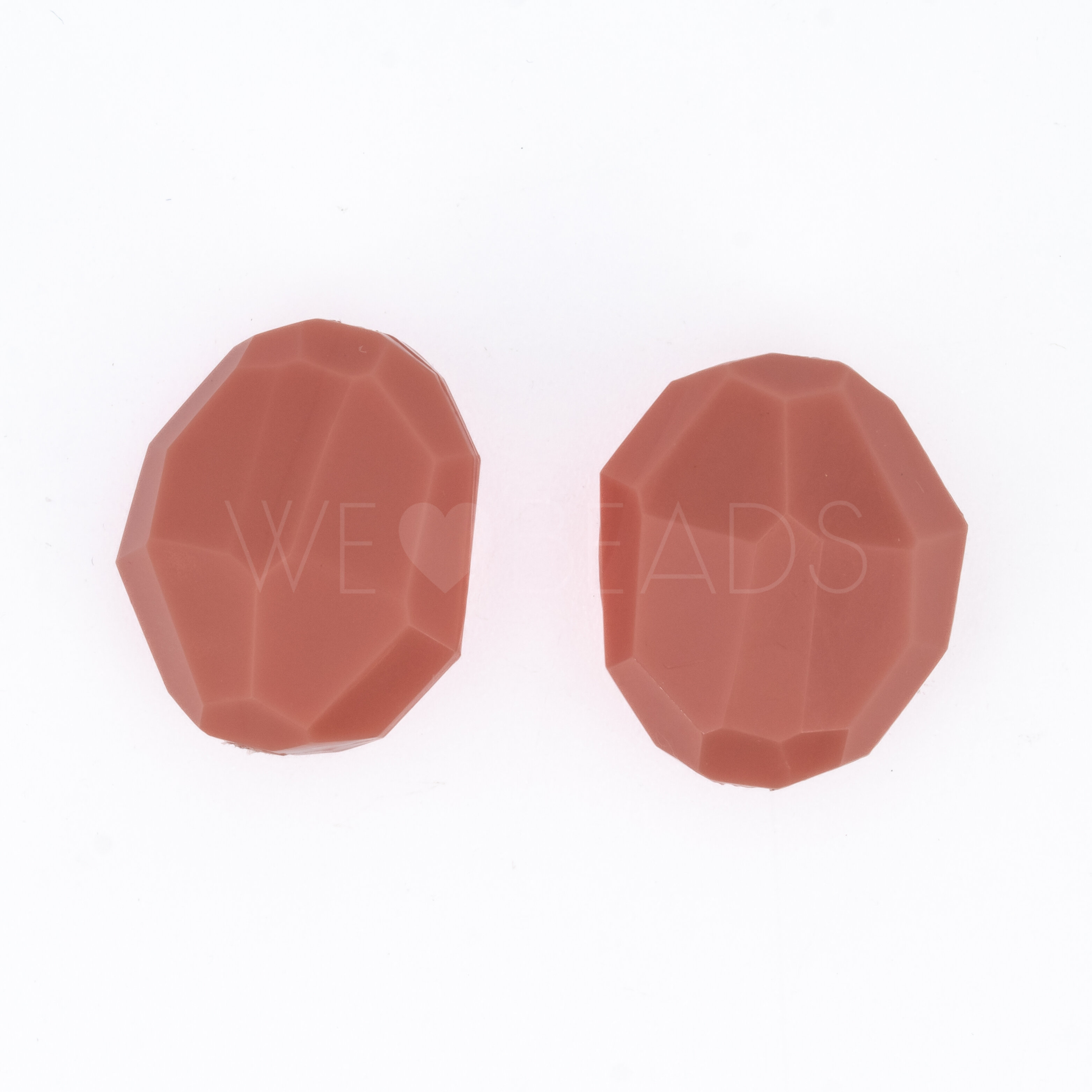 25x21 oval Perle in lachs corall