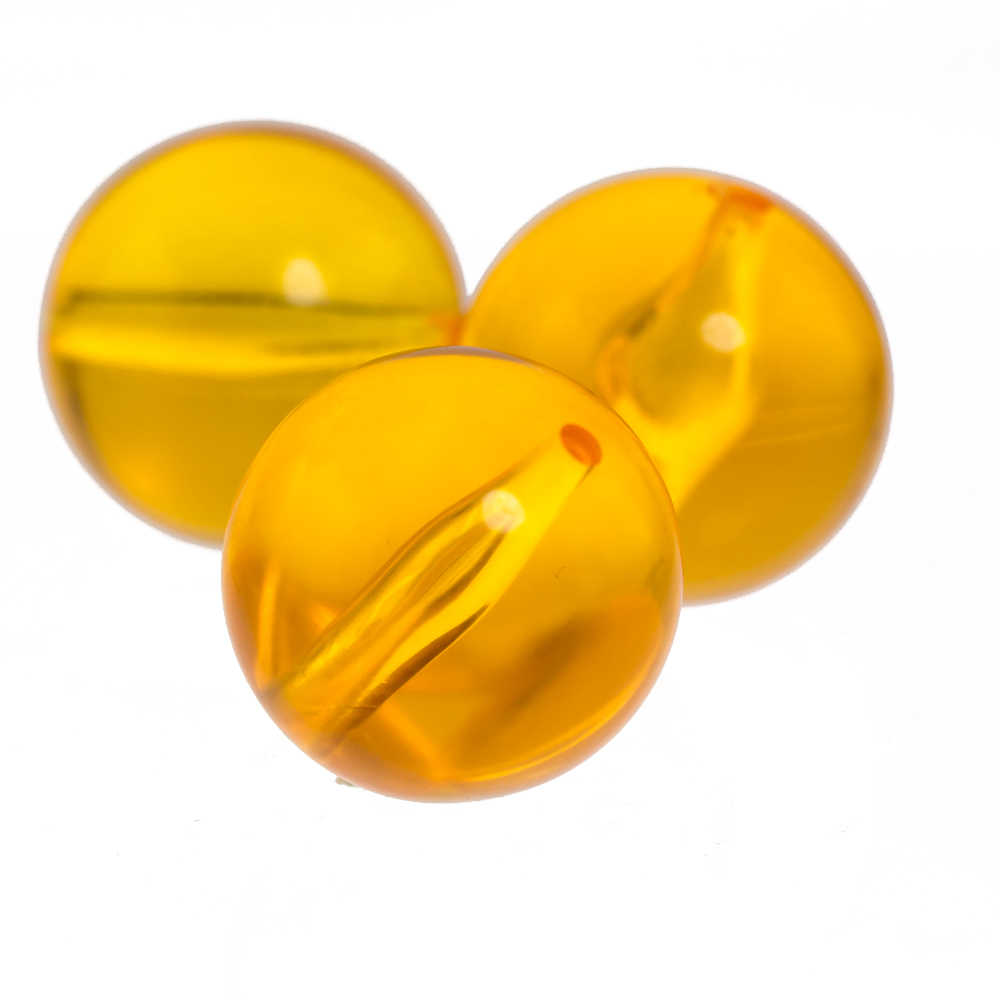 20mm Roundbead in orange Translucent