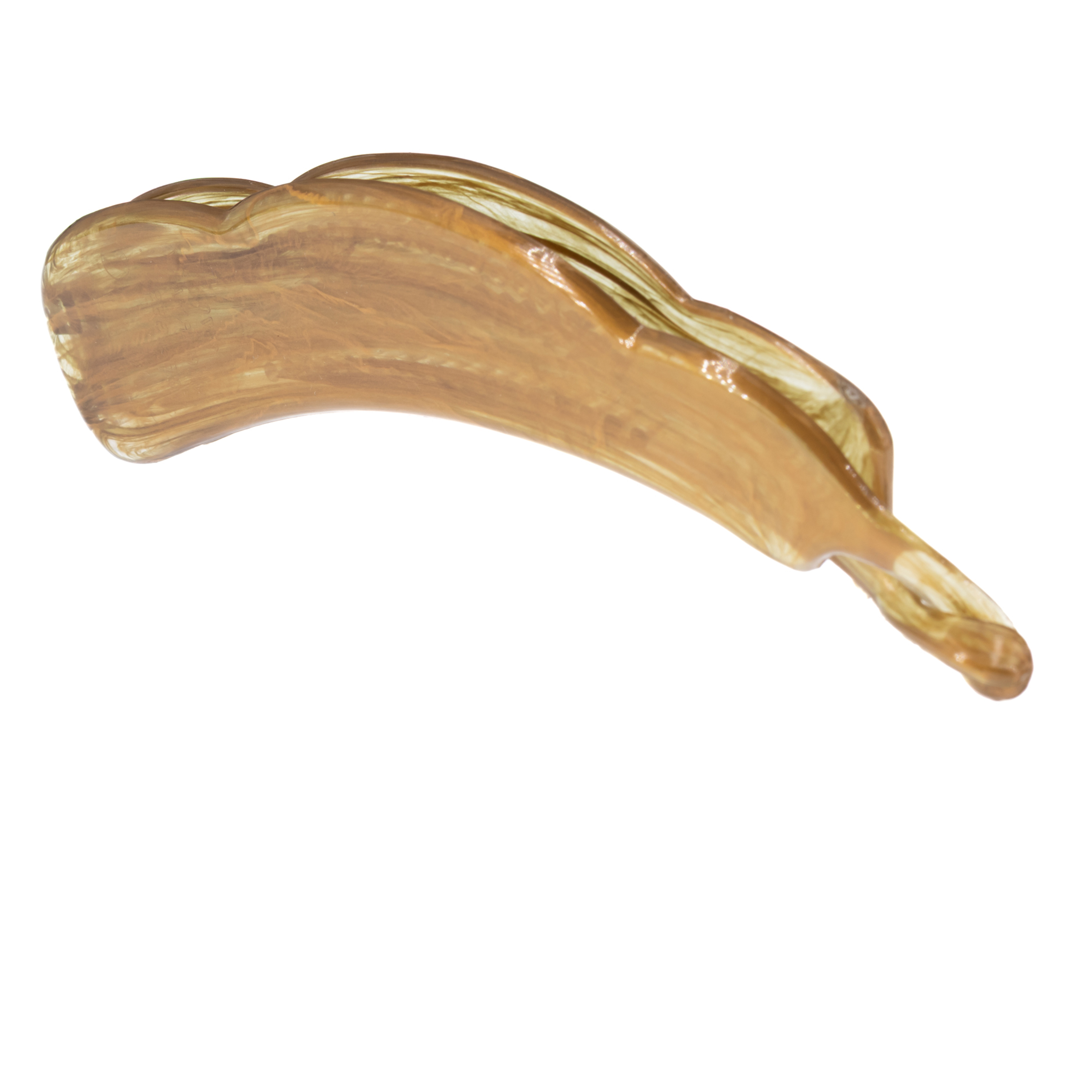 13cm Bananenspange in pudergold , Large
