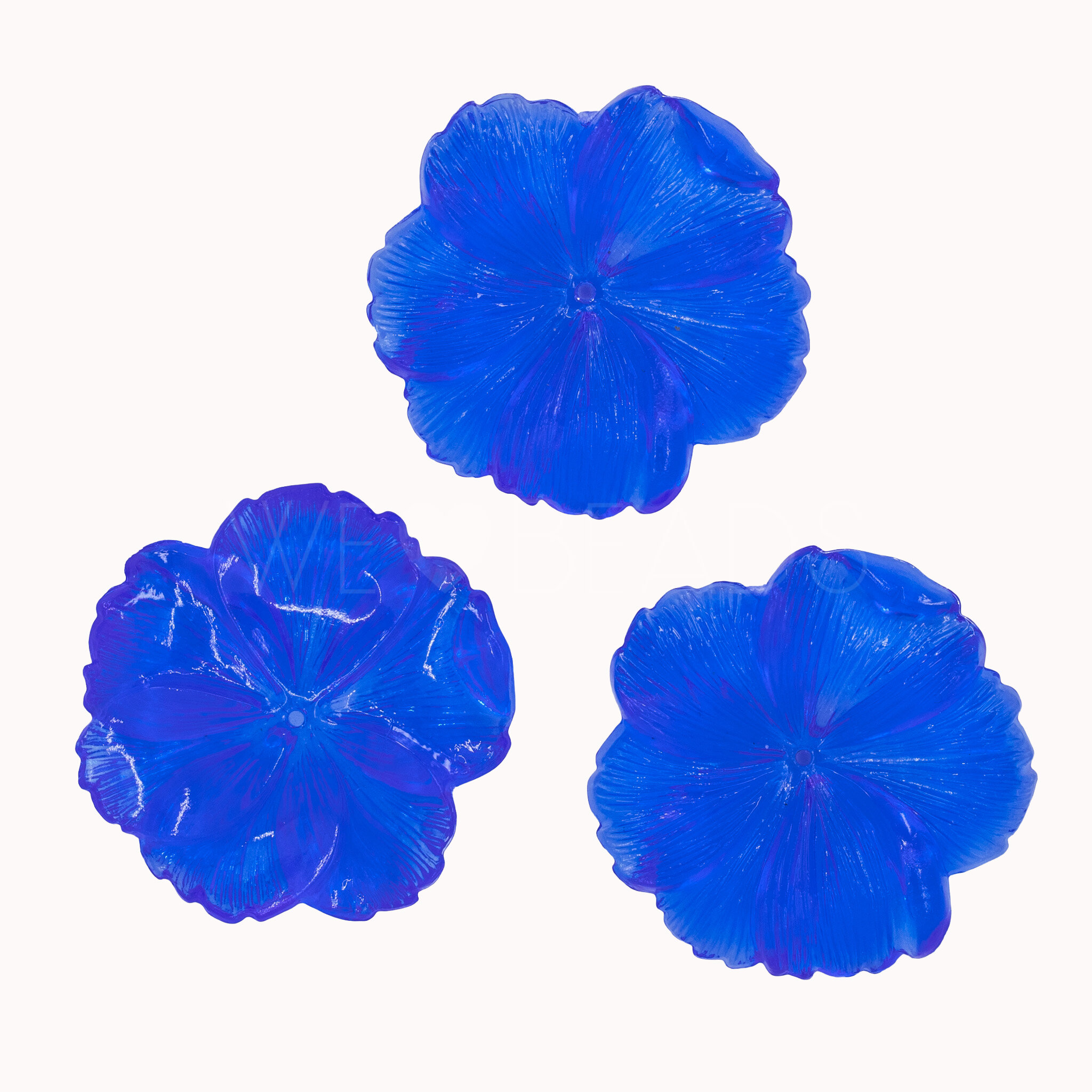 33mm Blume Perle in vergissmeinnicht blau