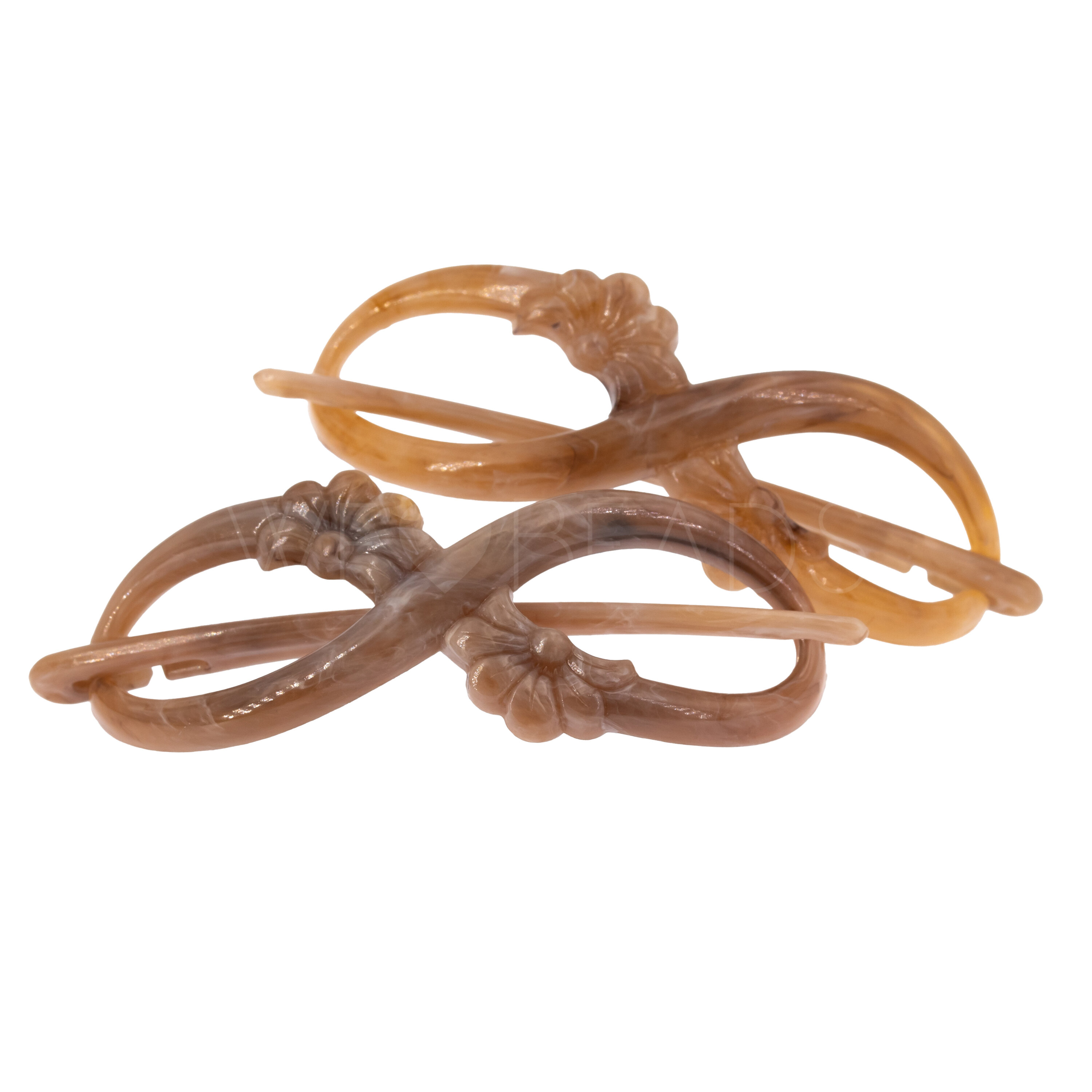 Dragonfly clip  in sandstone beige Marbled, medium