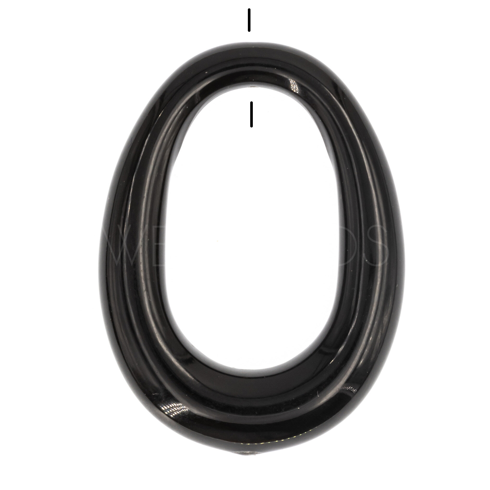 44x33 Ring Elypse in schwarz