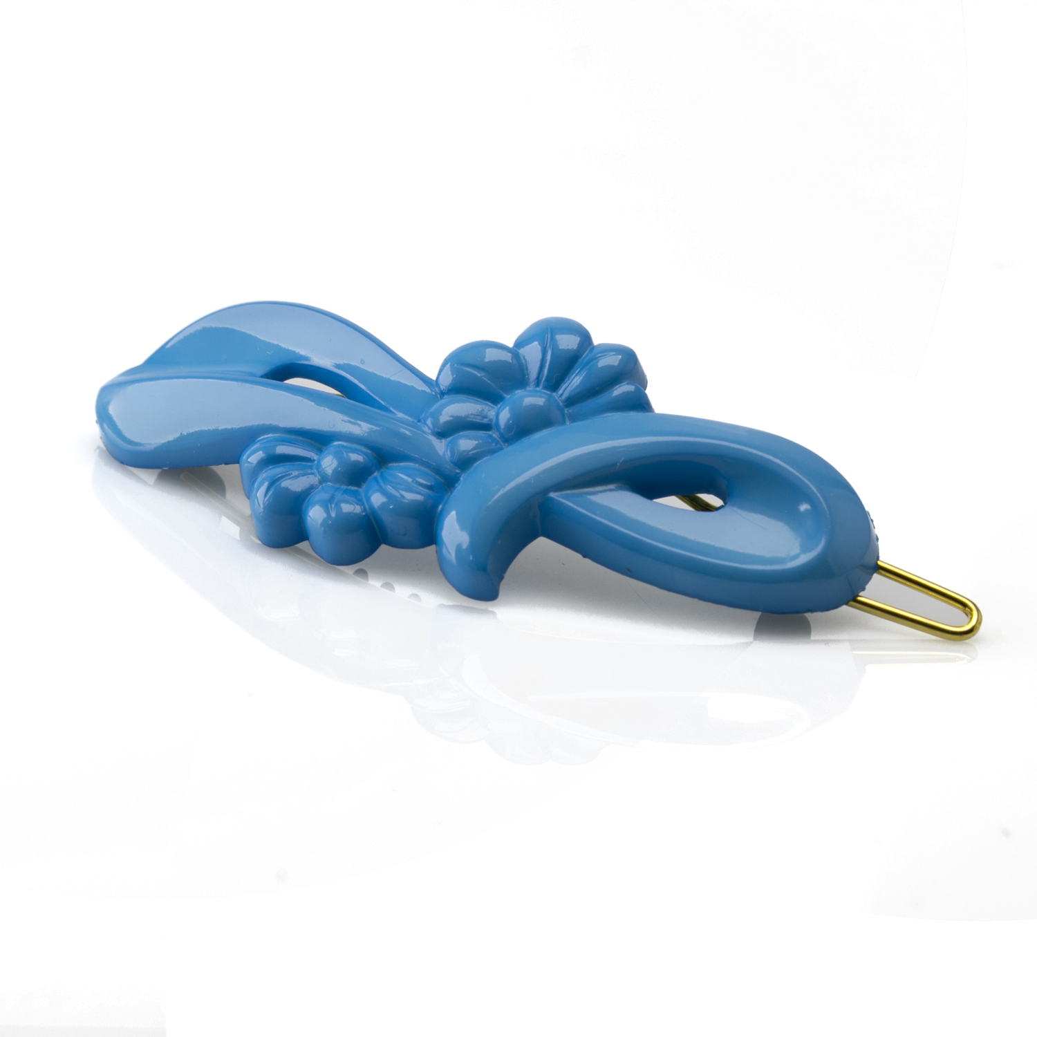 Dratspange in vintage blau Satt, klein