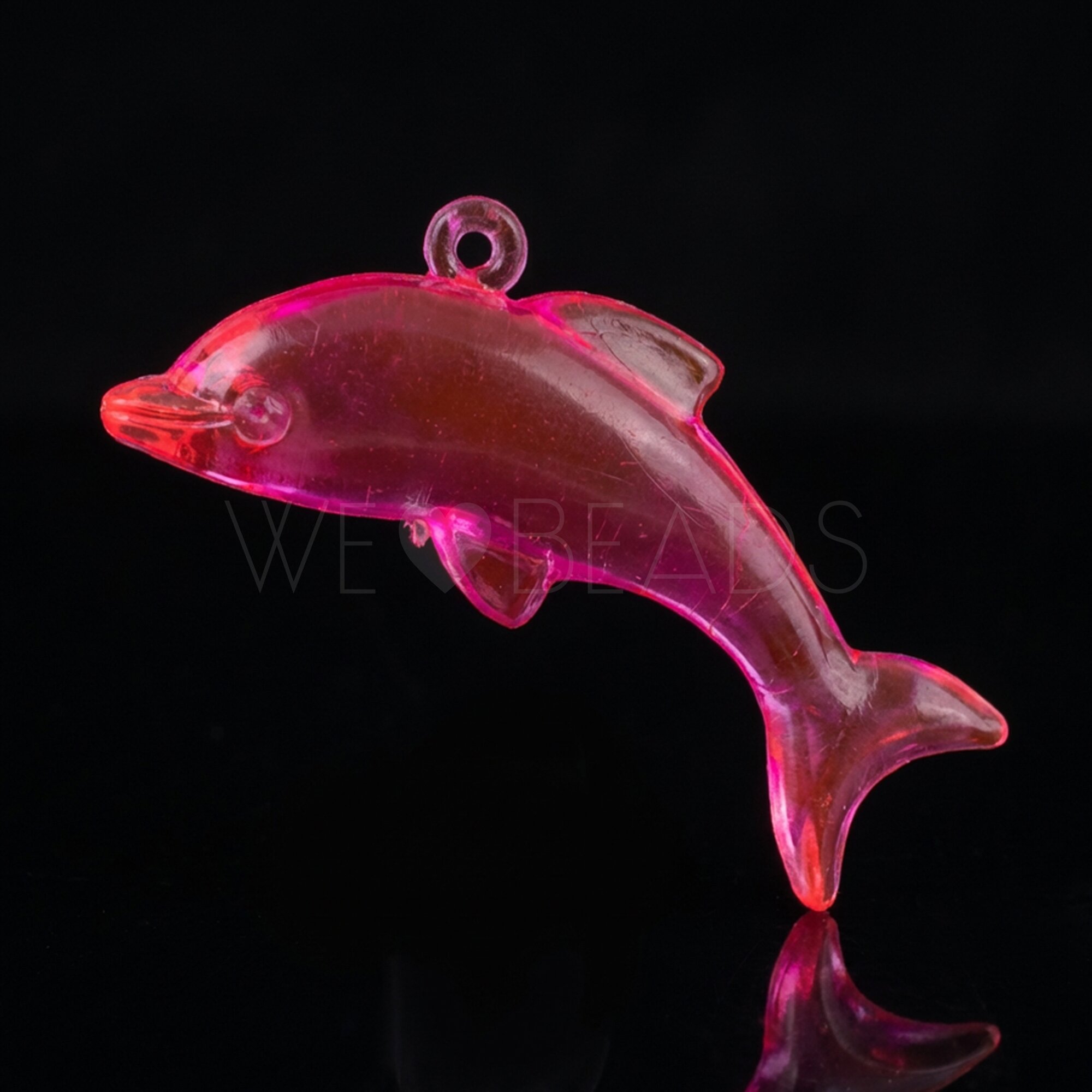 36x15 Fisch Charm in neon pink