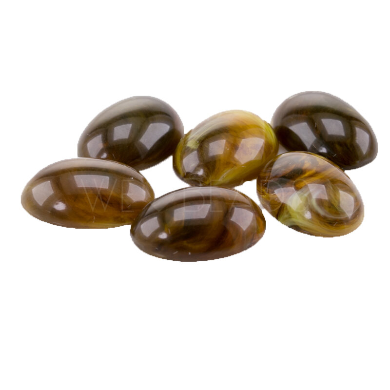 14x10 oval Cabochon in Schildpatt