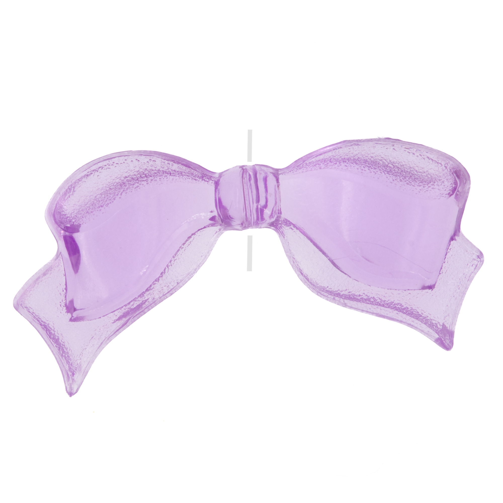 30x15 Schleifen perle  - orchideenlila Transparent