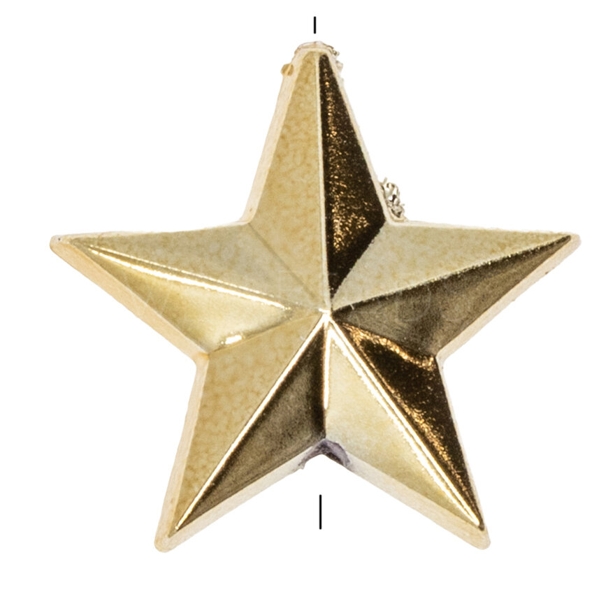 14mm Star Beads in gold