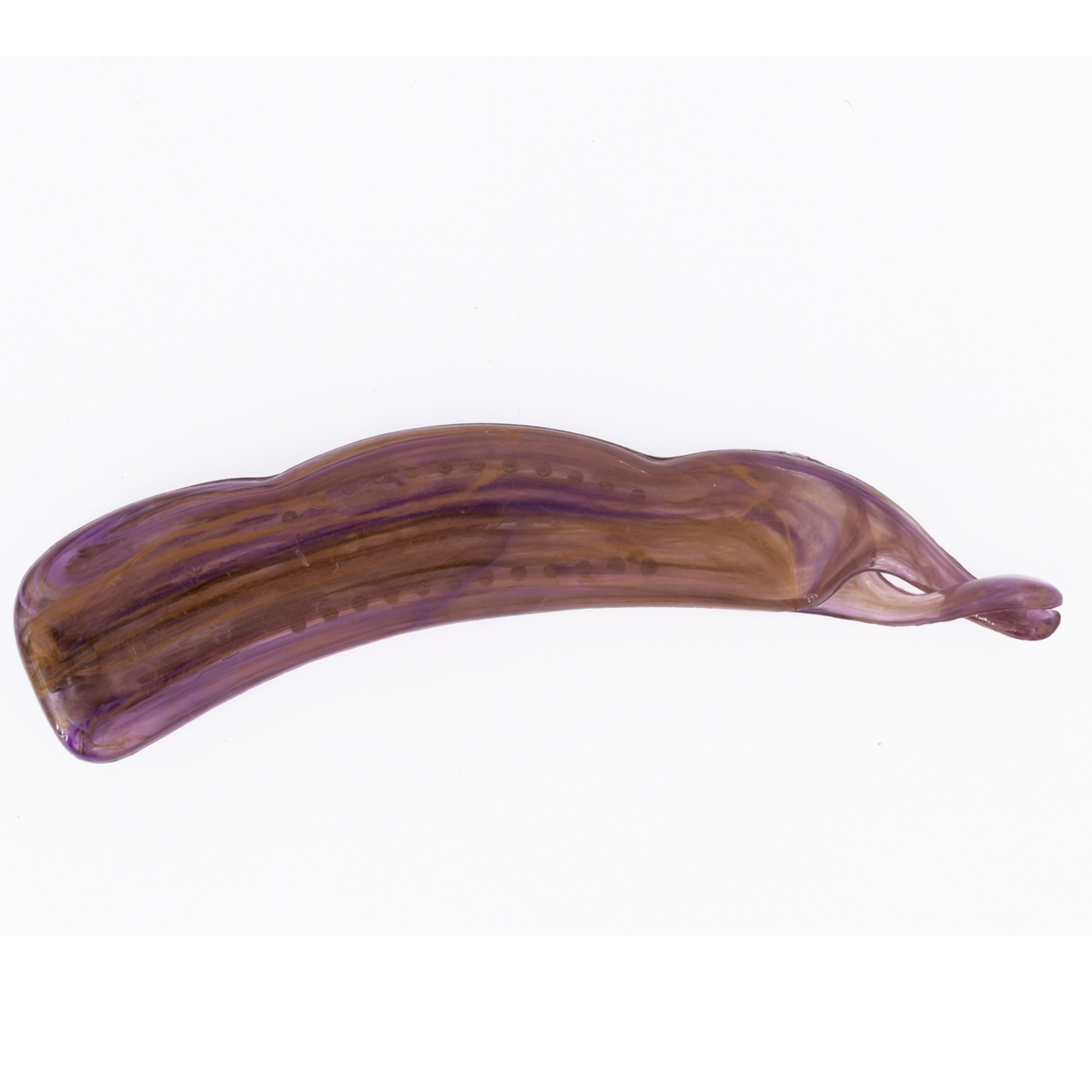 10cm Bananenspange in puder lila Marmor, medium