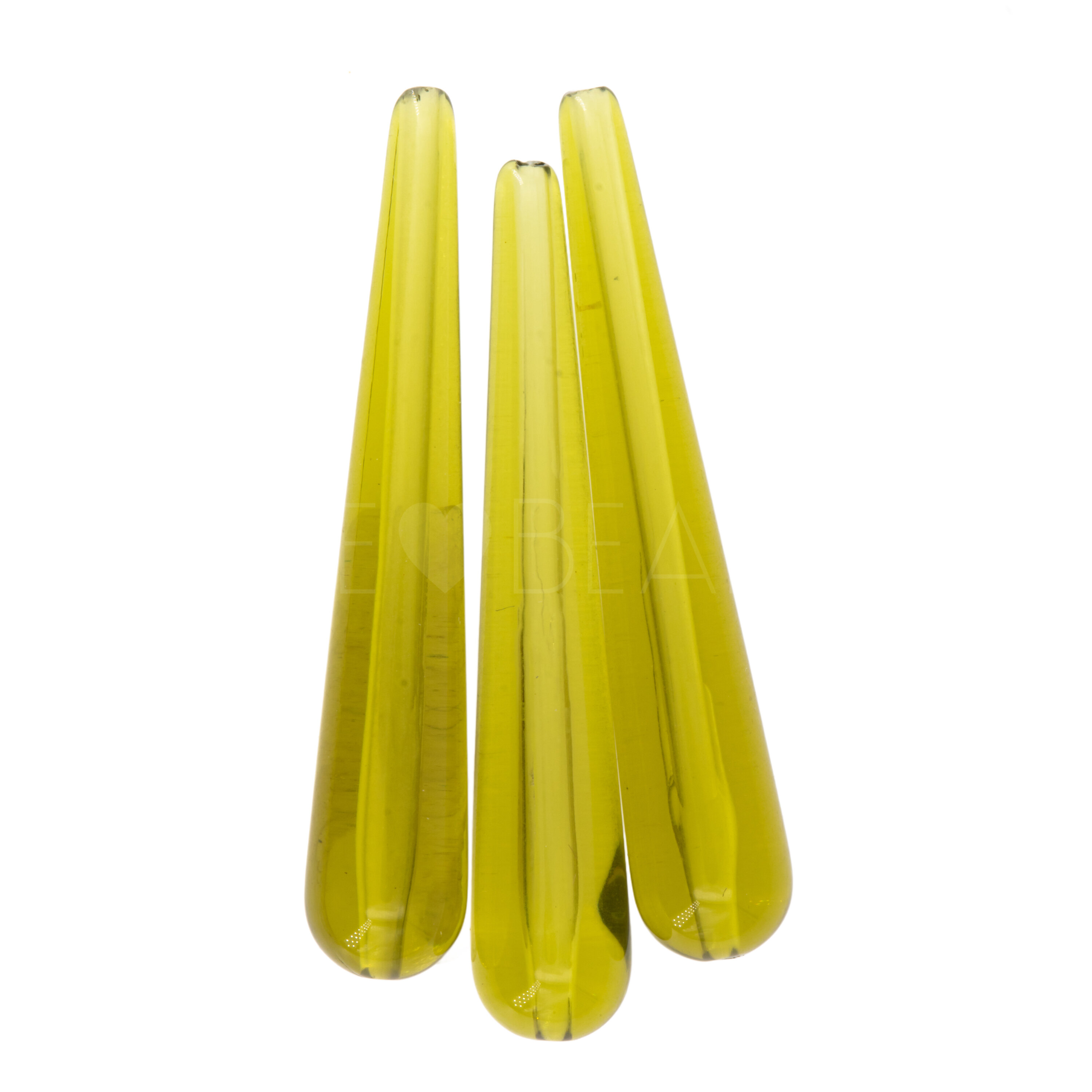 38x7 Tropfen Perle in schlammgrün