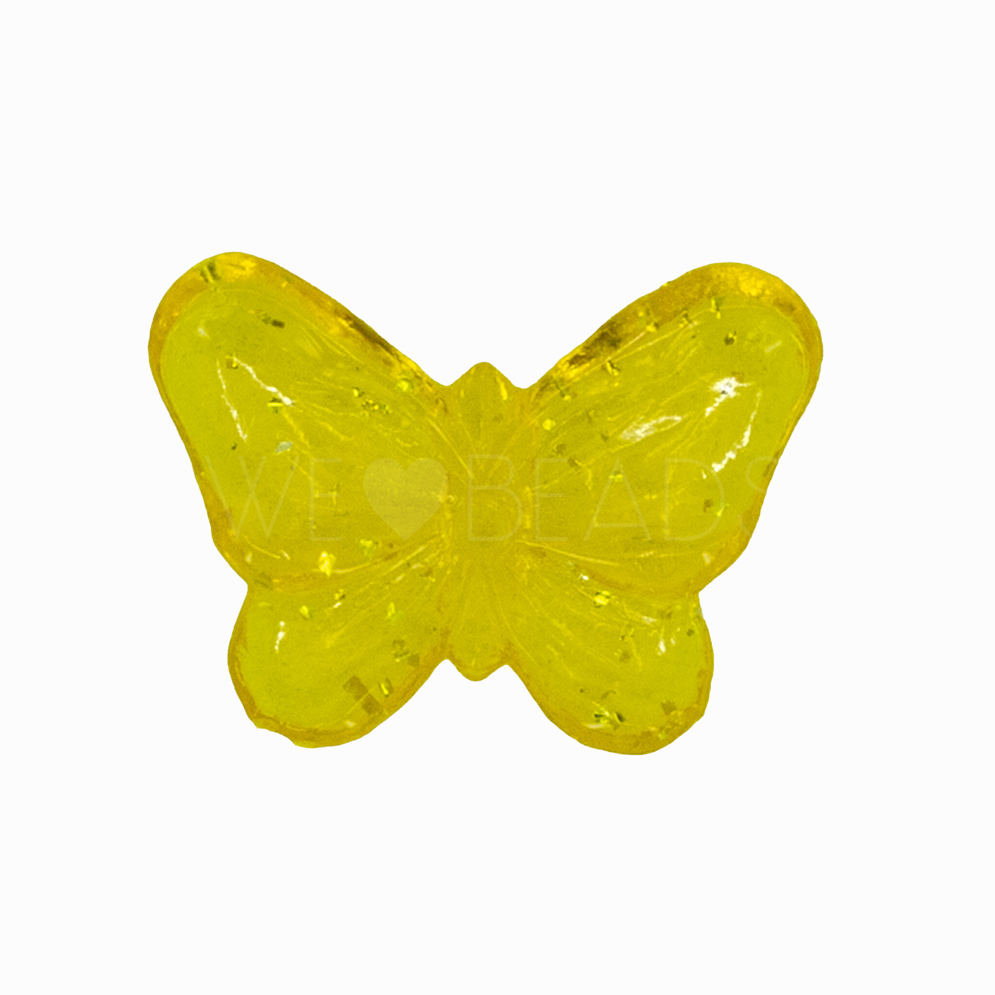 Schmetterling Perle in gelb