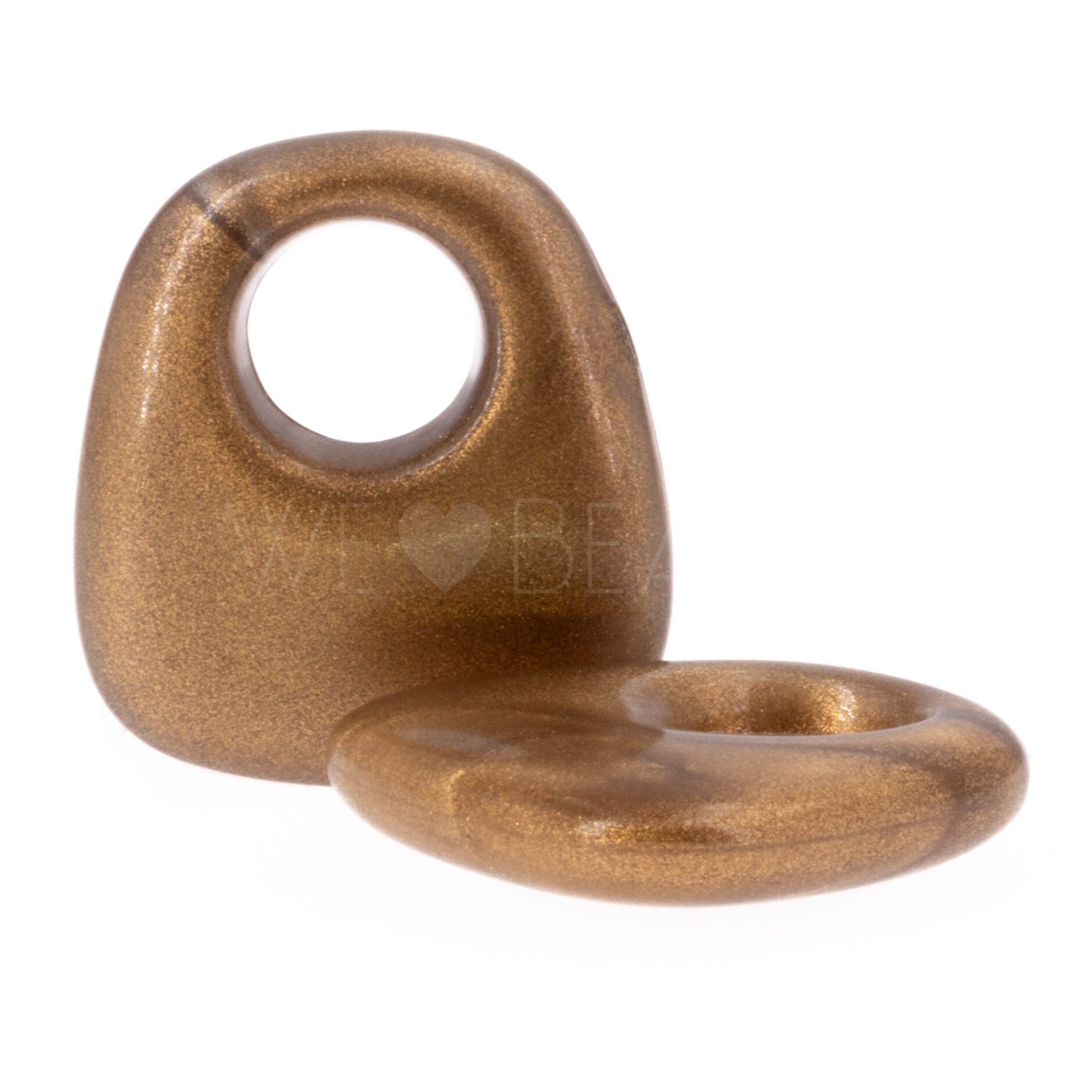 23x21 Anhänger Trapez in goldbasis 