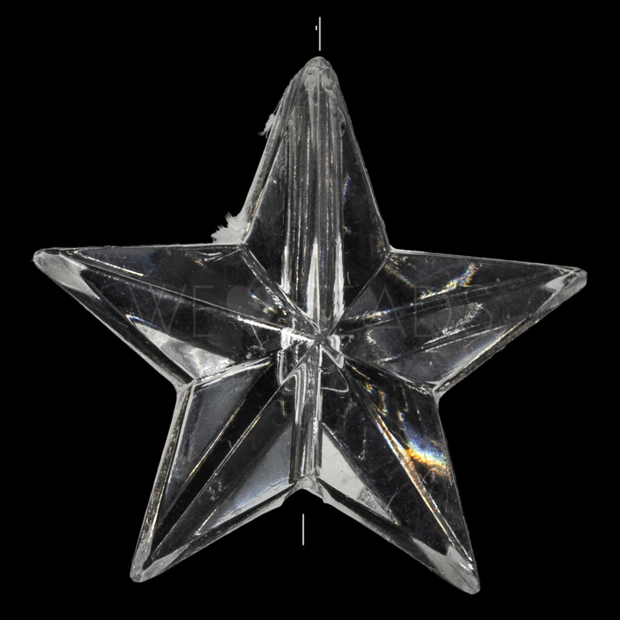 14mm Star Beads in crystal