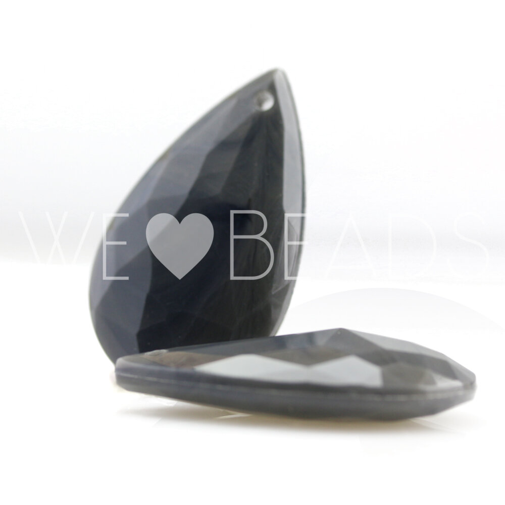 37x22 drop Charm- graphite grey Marbled