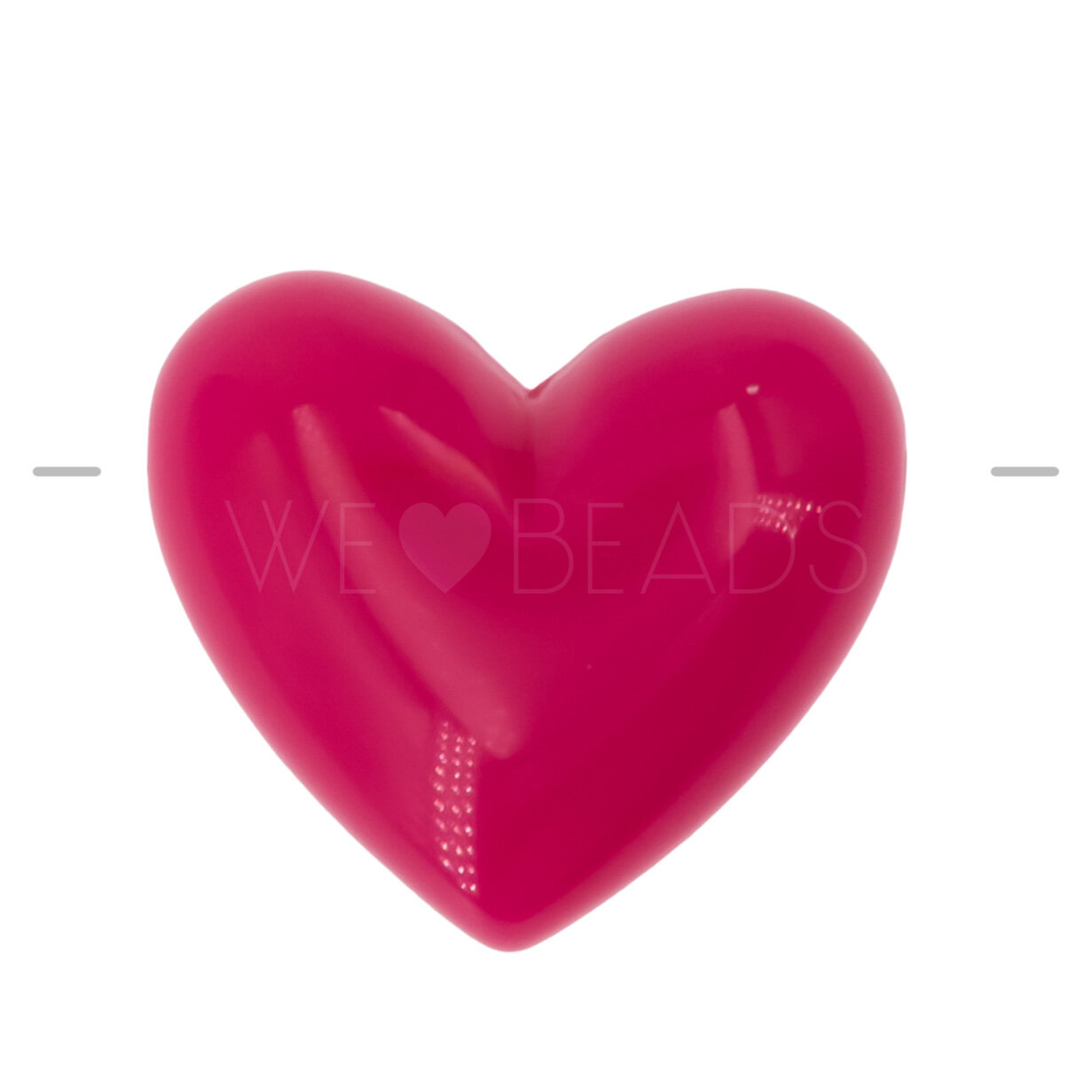 18mm Heart Beads in pink
