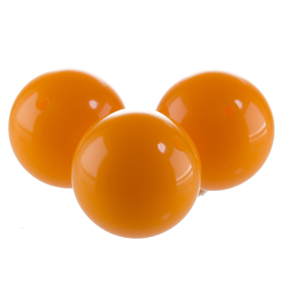 10mm Rundperle in  mango orange Satt