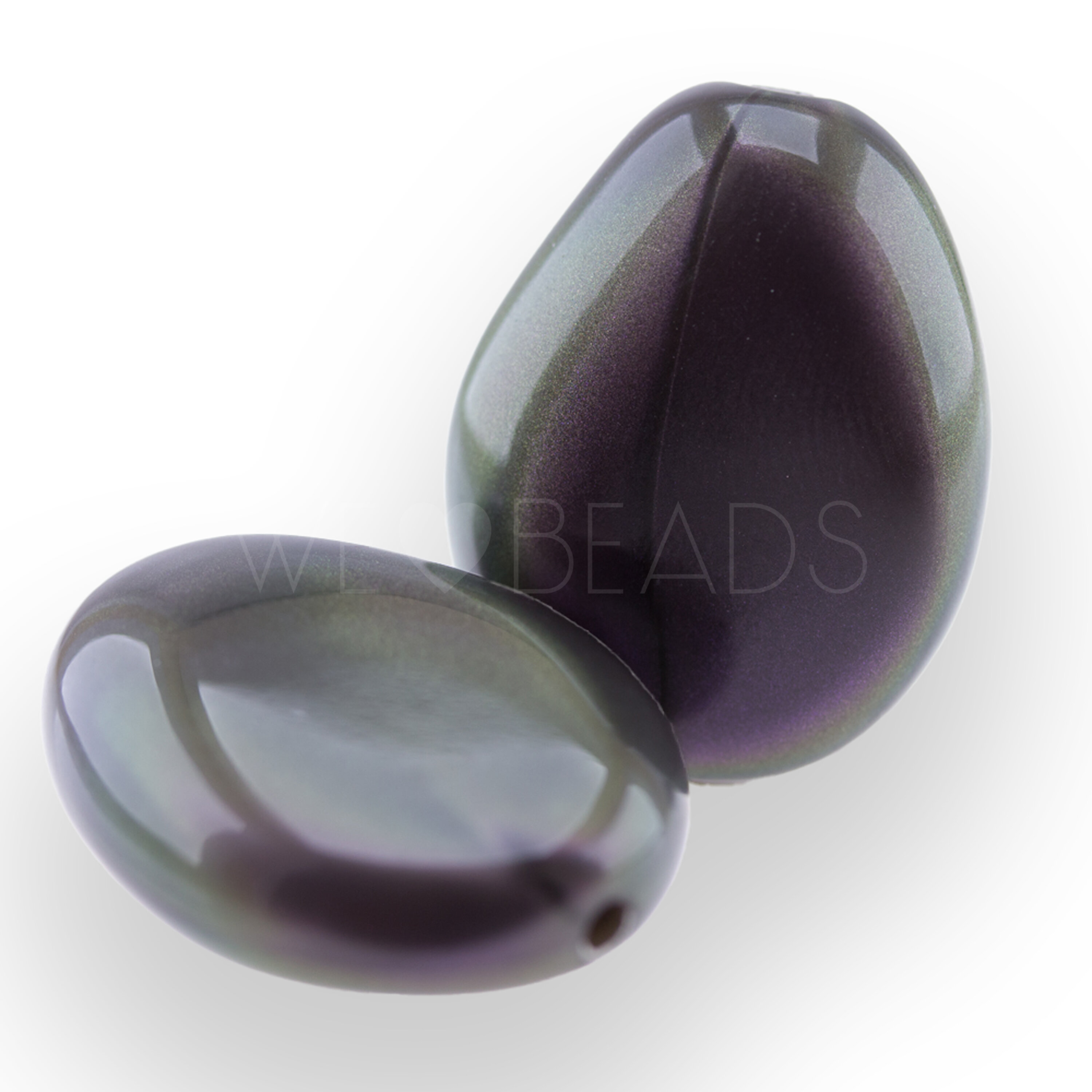 26x20 Perle Barock in iridisierendes purpurviolett 