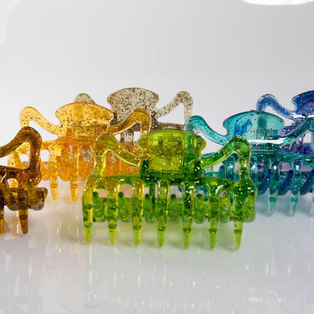 Haarklammer in weiß , medium