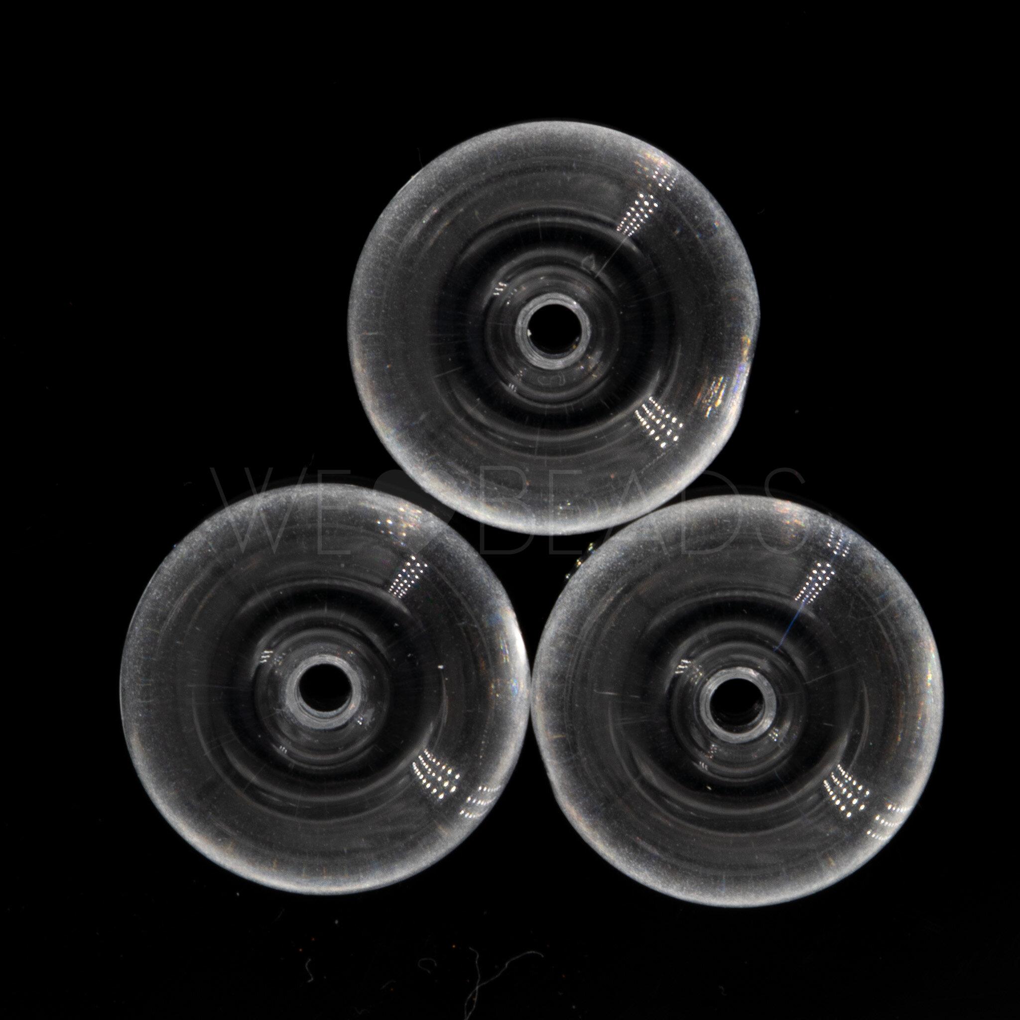 10mm Donut Beads in crystal